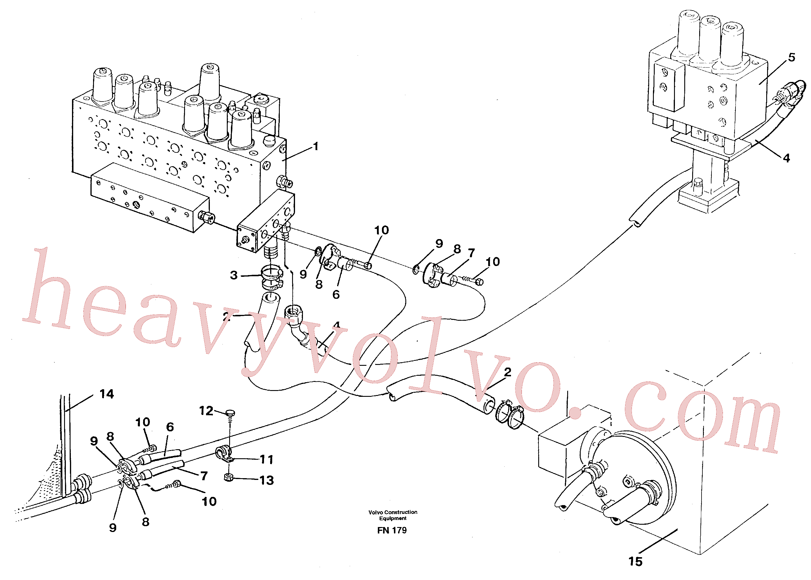 VOE14267470 Hydraulic hose for Volvo Excavator Parts