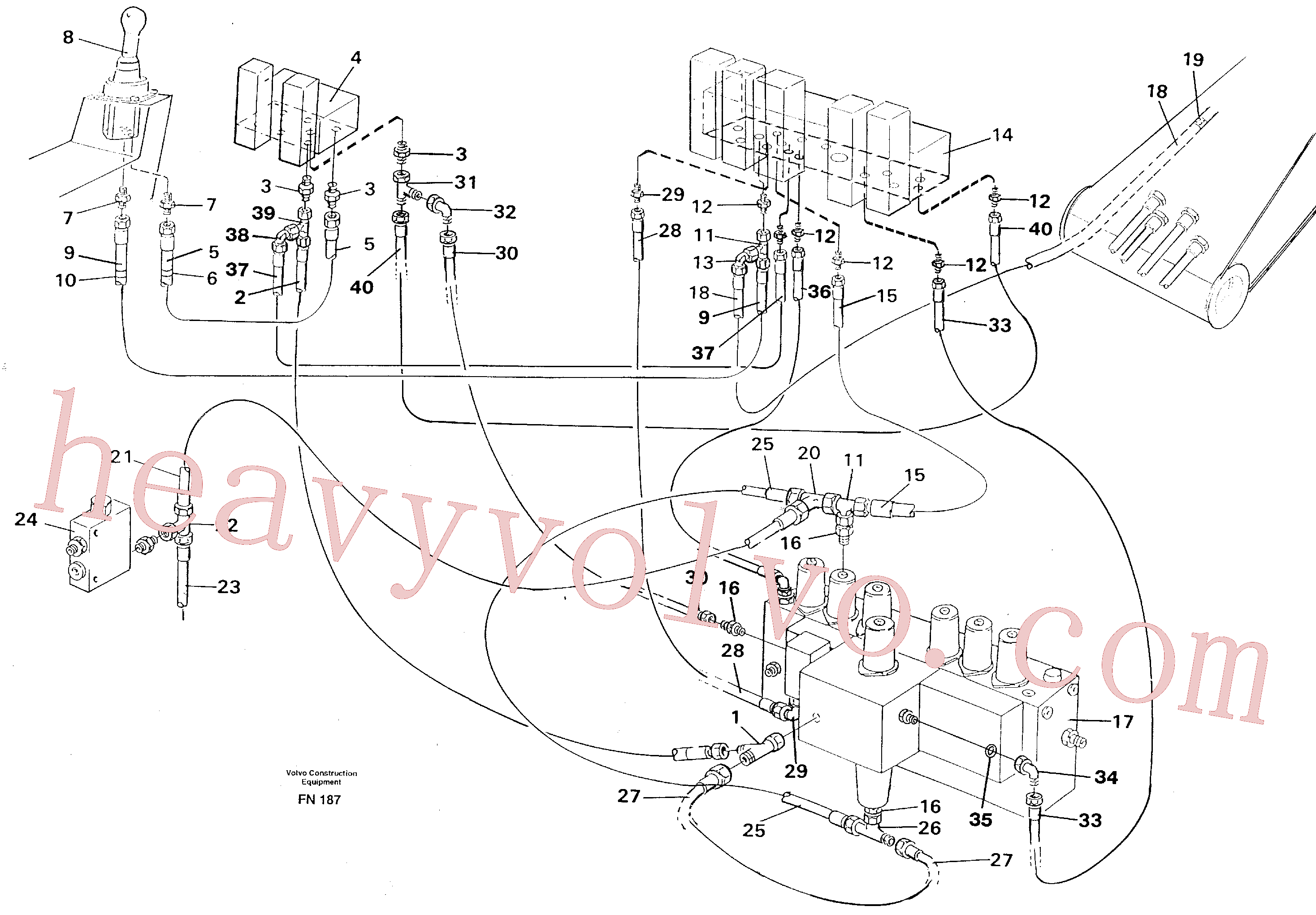 Volvo VOE14263251 Hydraulic hose aftermarket part for sale