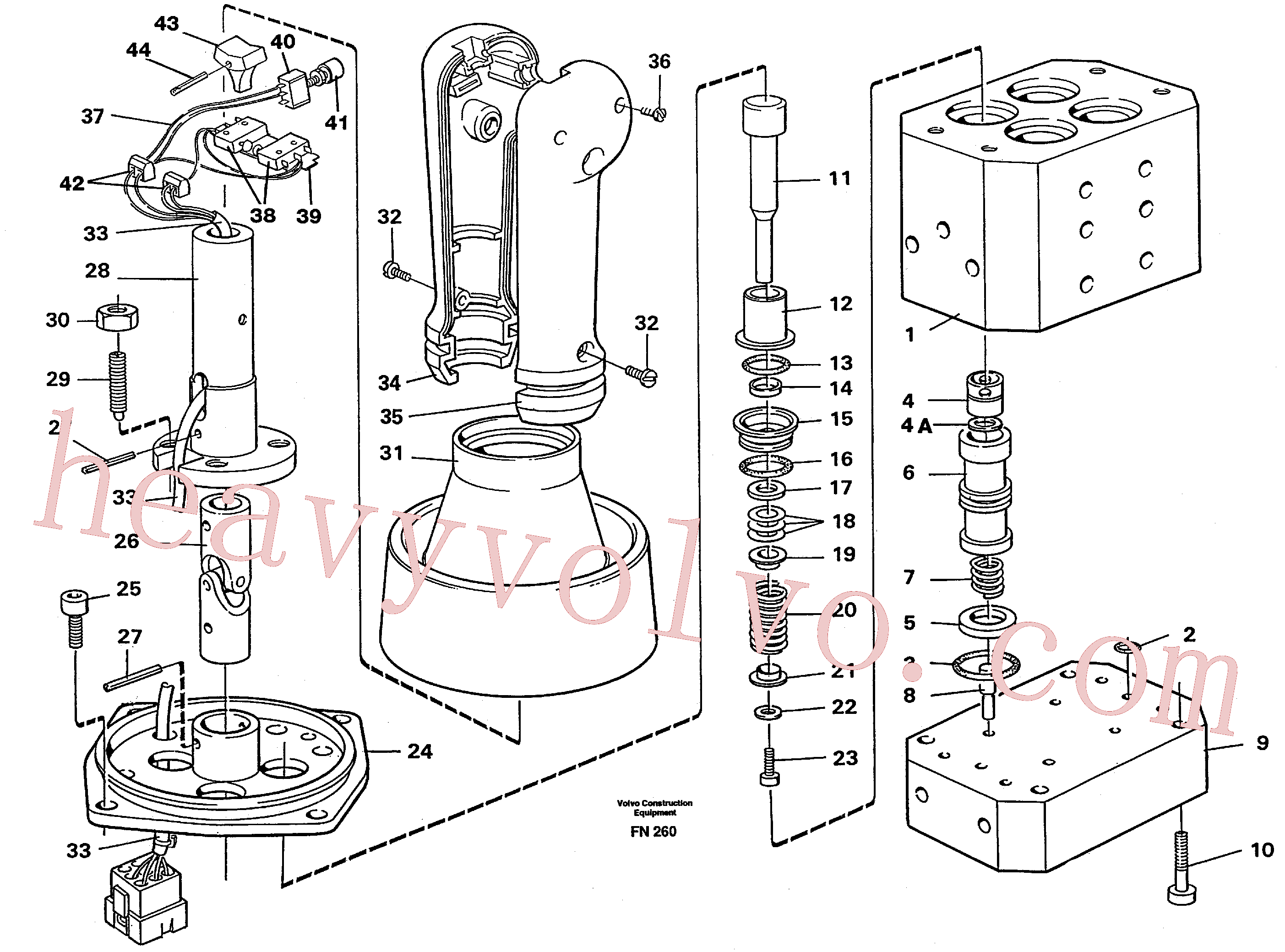 China Made VOE14254697 Cable harness parts for Volvo Excavator