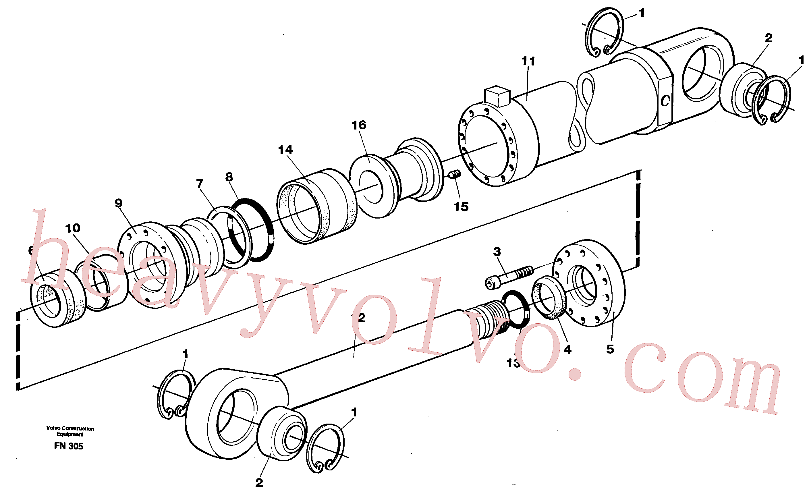 VOE14230196 Bushing for Volvo Excavator spare