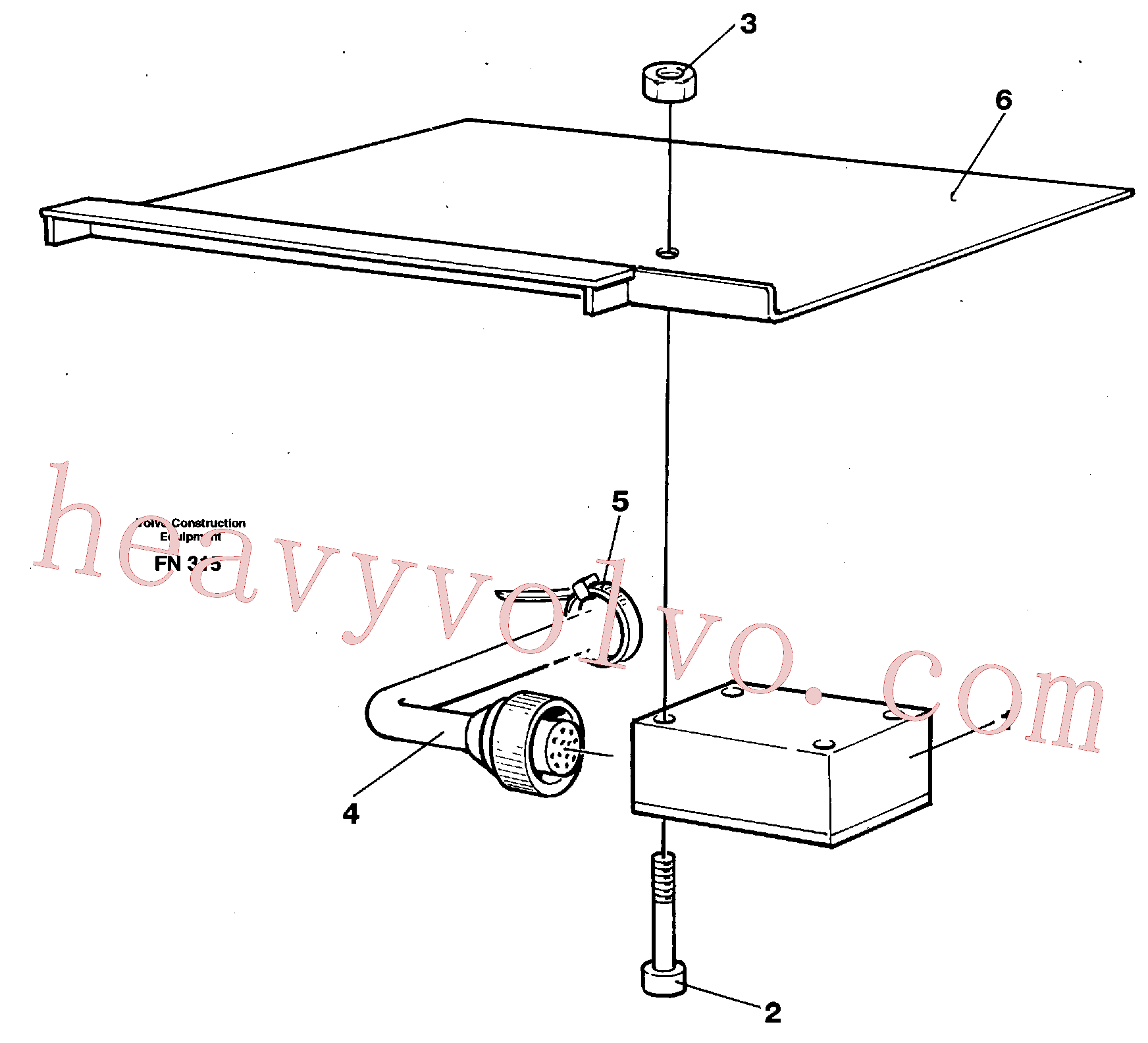 VOE14014814 Screw for Volvo Excavator spare