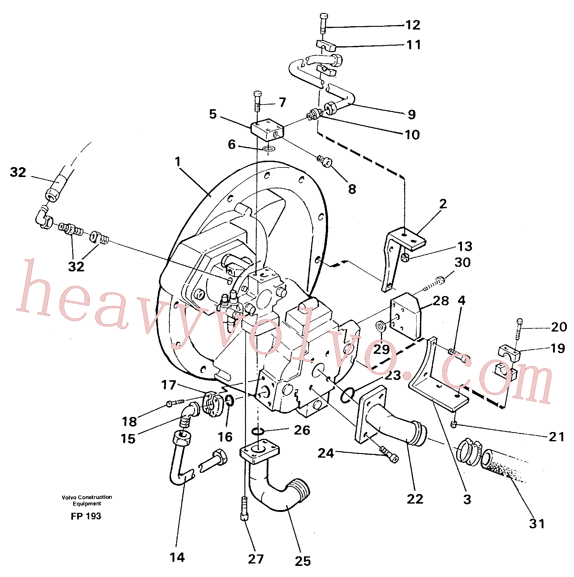Volvo excavator part VOE14267688 Junction for sale
