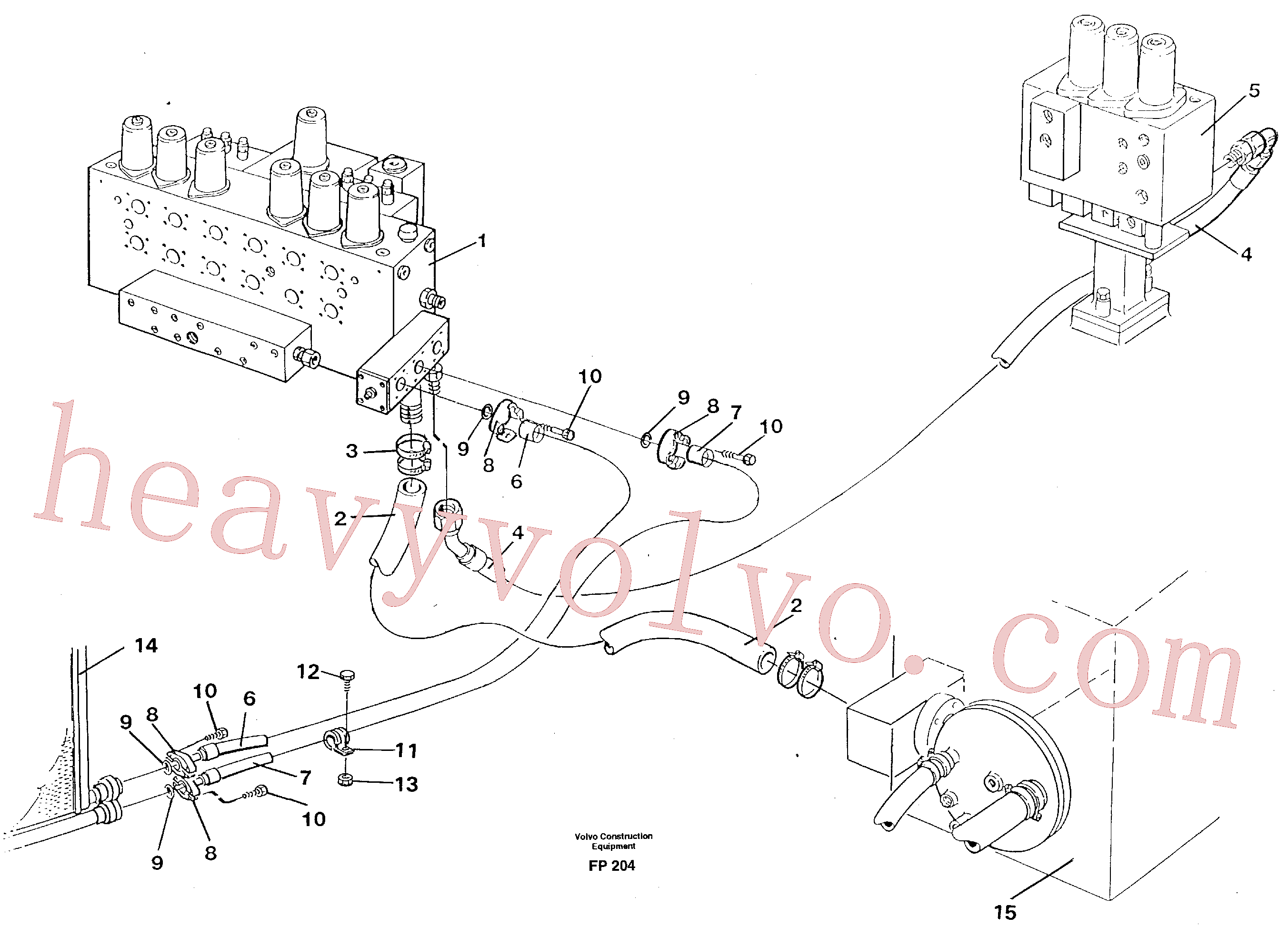 VOE14267470 Hydraulic hose for Volvo Excavator Parts
