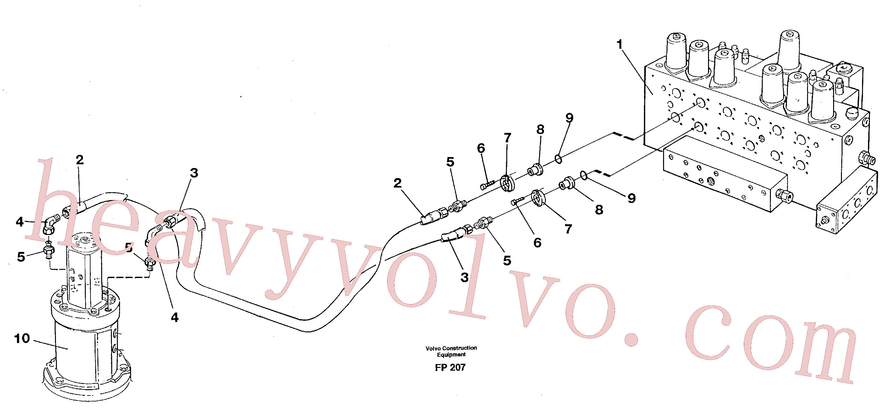 Wholesale VOE14014660 Fitting, Hex. socket screw, Tube Assembly for Volvo Excavator