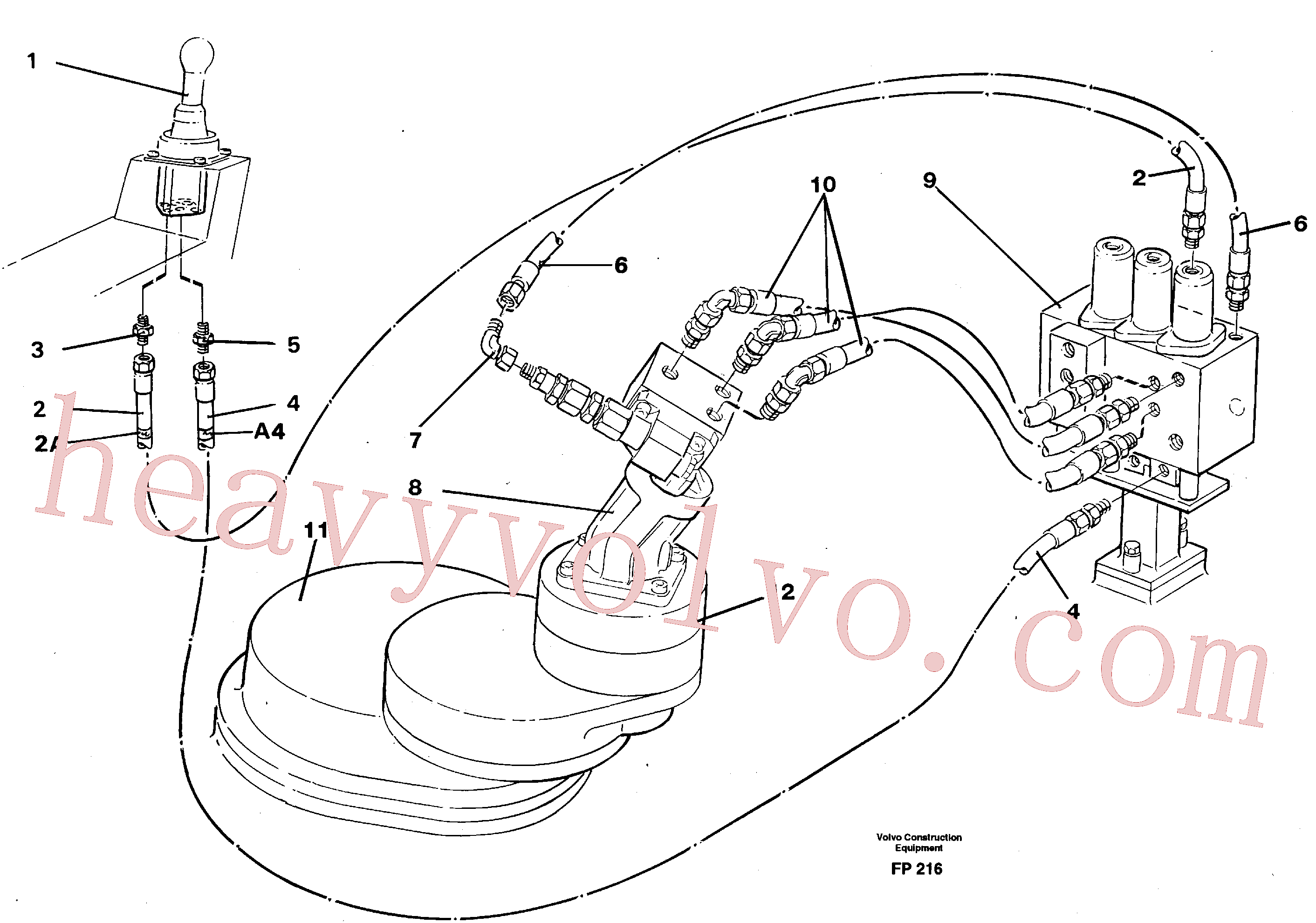 Volvo VOE14263251 Hydraulic hose aftermarket part for sale