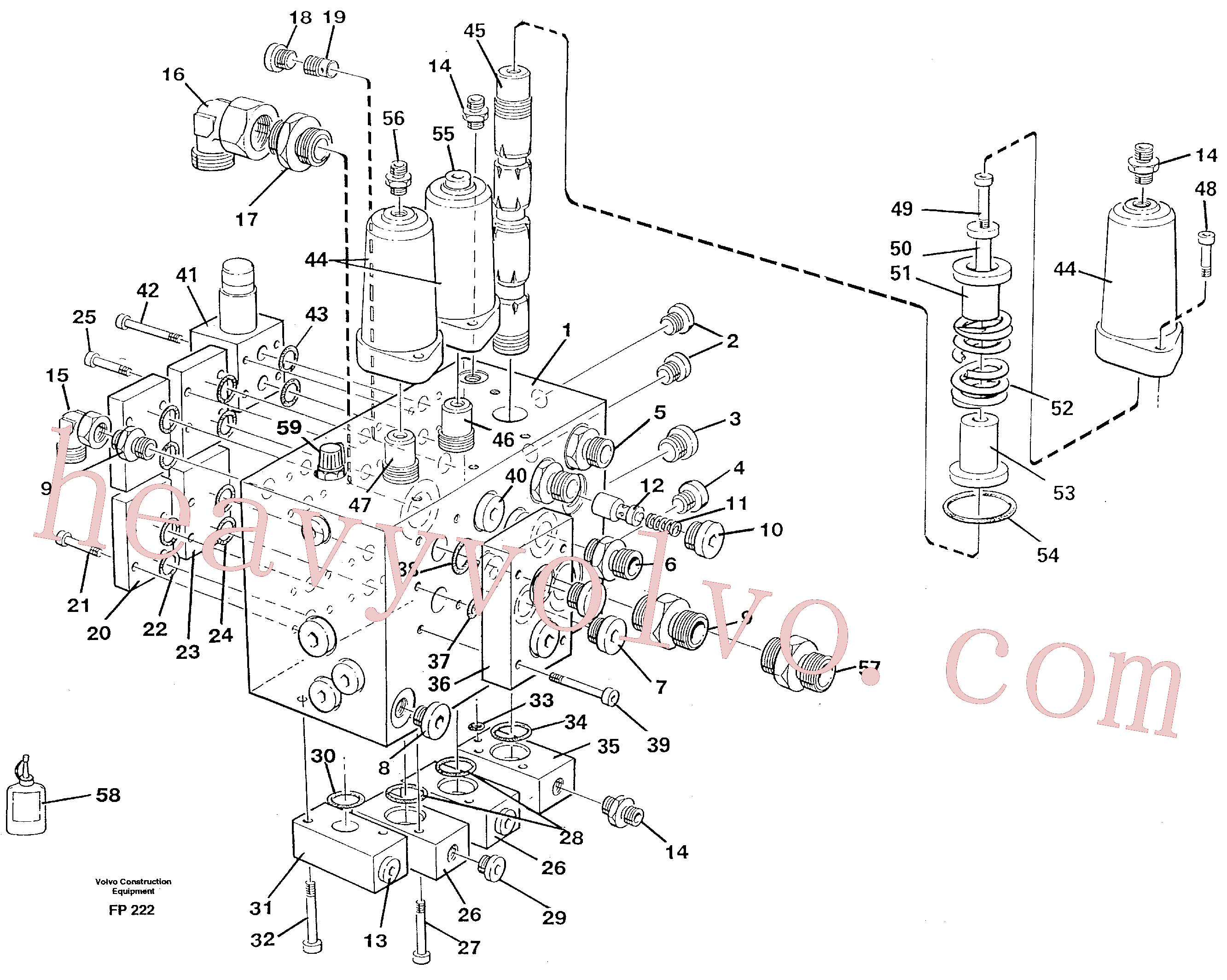 Volvo excavator part VOE14267438 Housing for sale