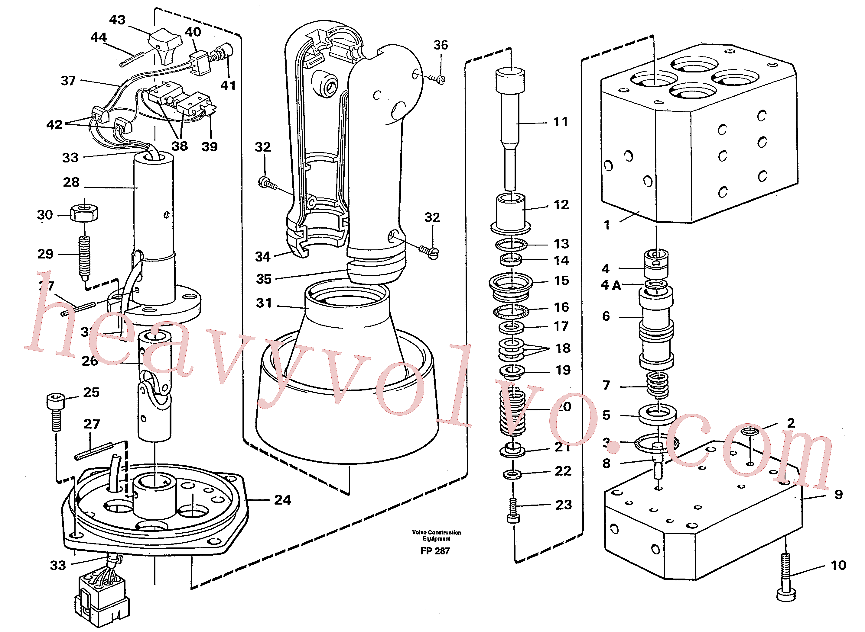 China Made VOE14243123 Ball joint parts for Volvo Excavator