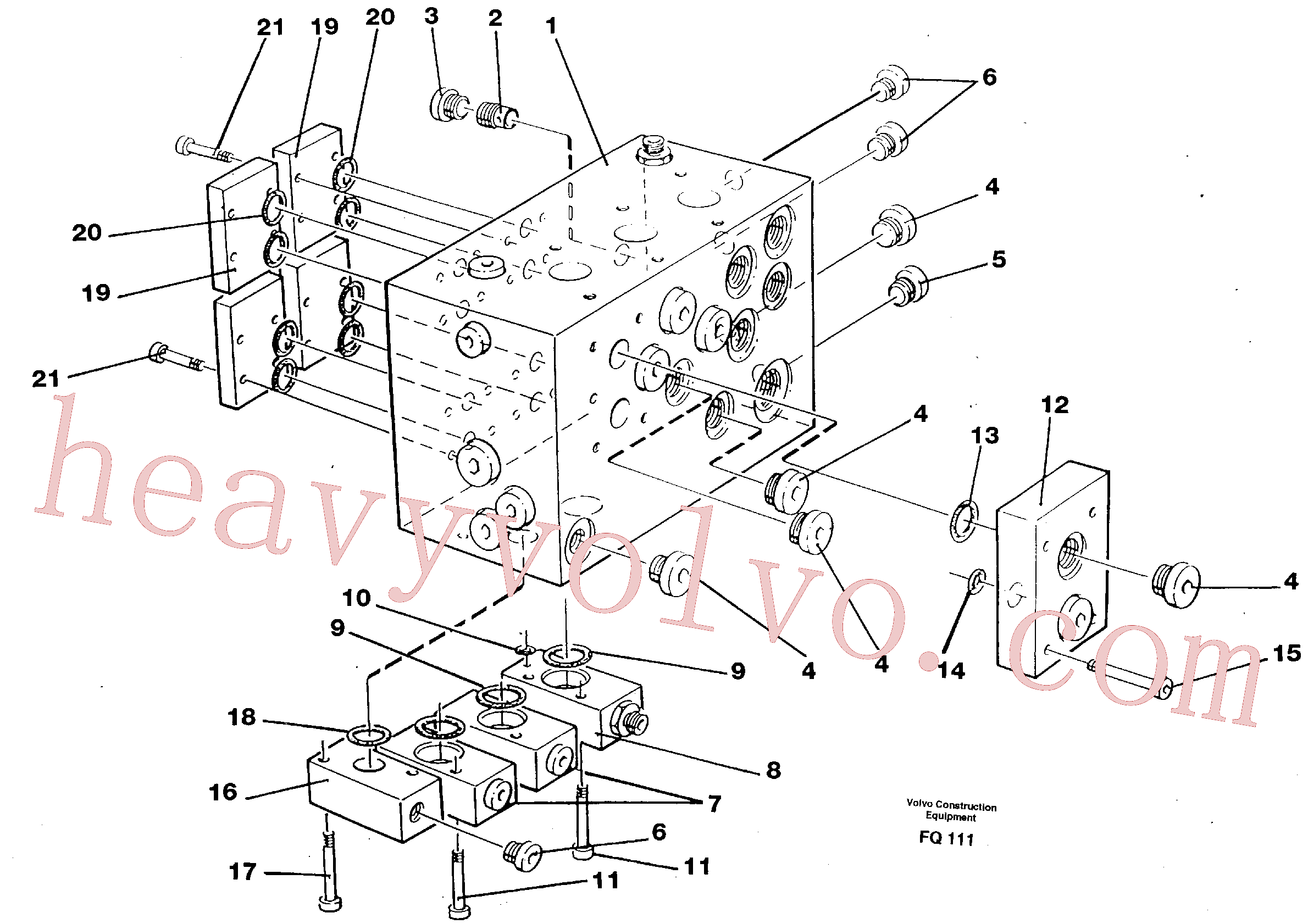 VOE941761 Hex. socket screw for Volvo Excavator spare