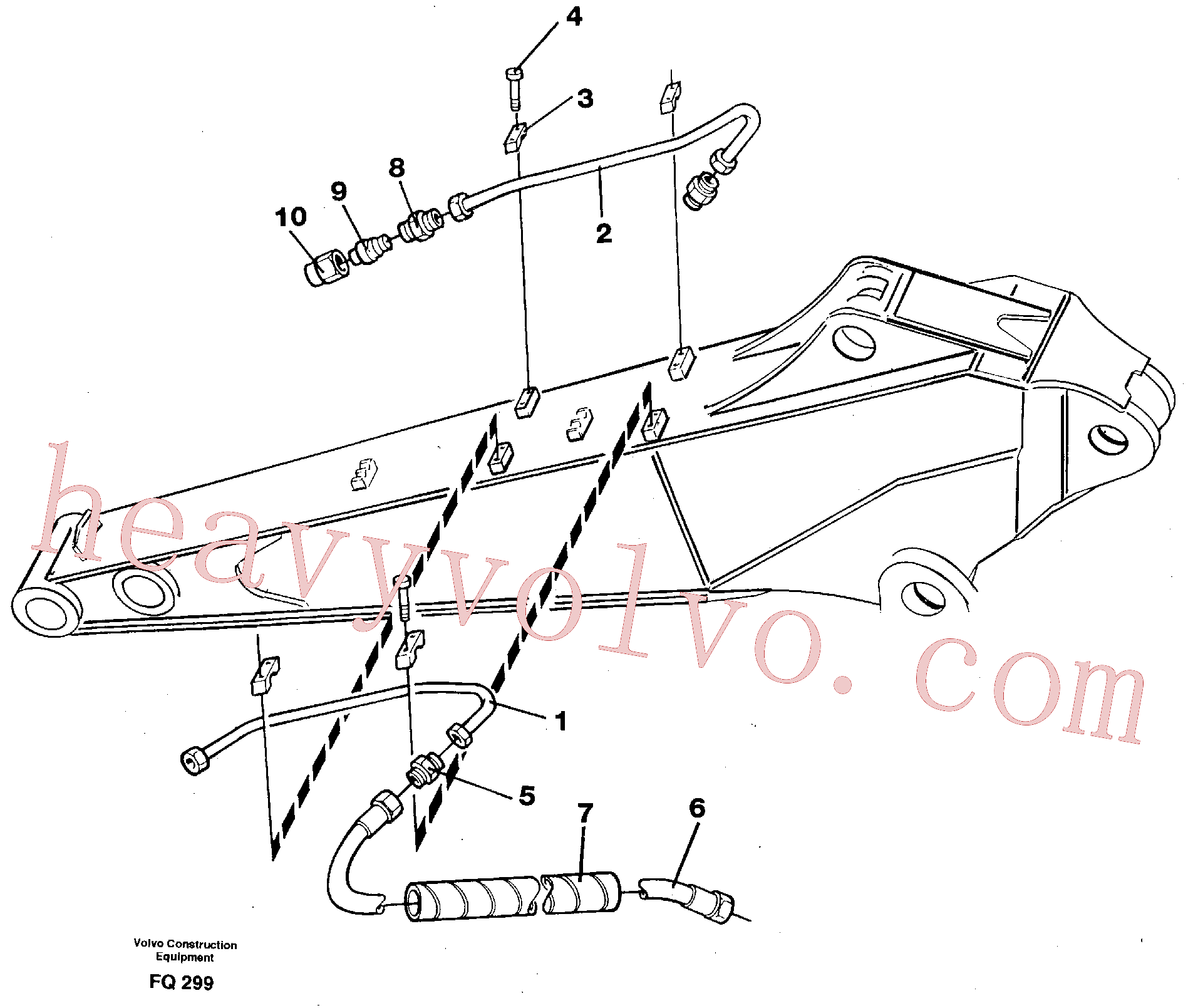 VOE14261815 Hydraulic hose for Volvo Excavator spare