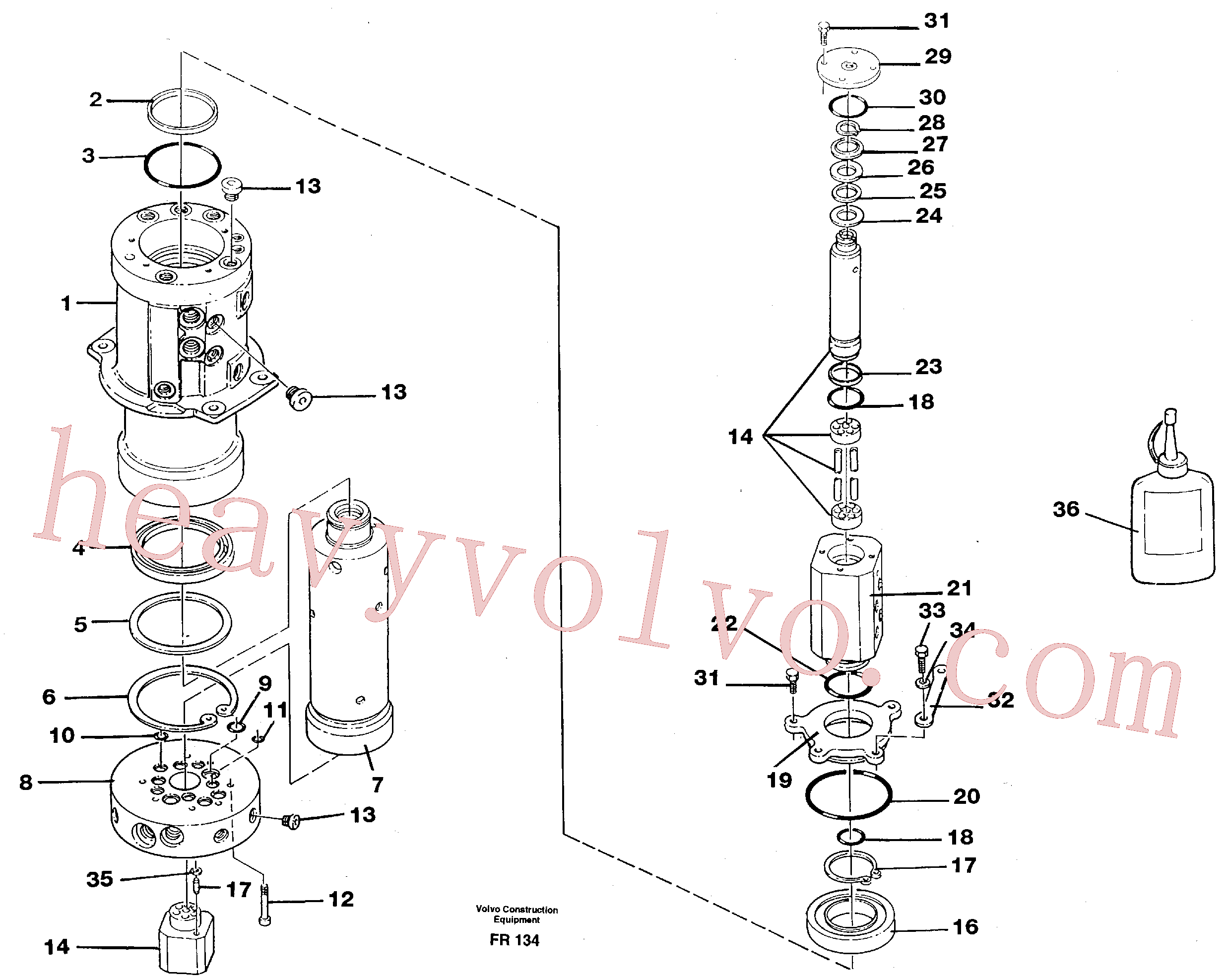 China Made VOE960162 O-ring parts for Volvo Excavator