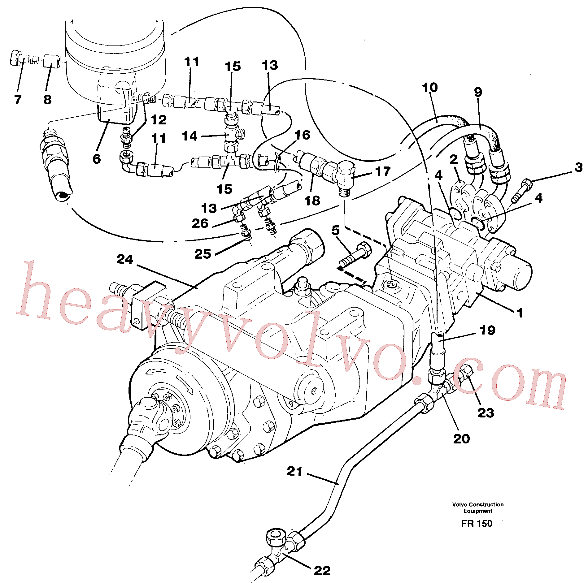 VOE955368 Hexagon screw for Volvo Excavator spare