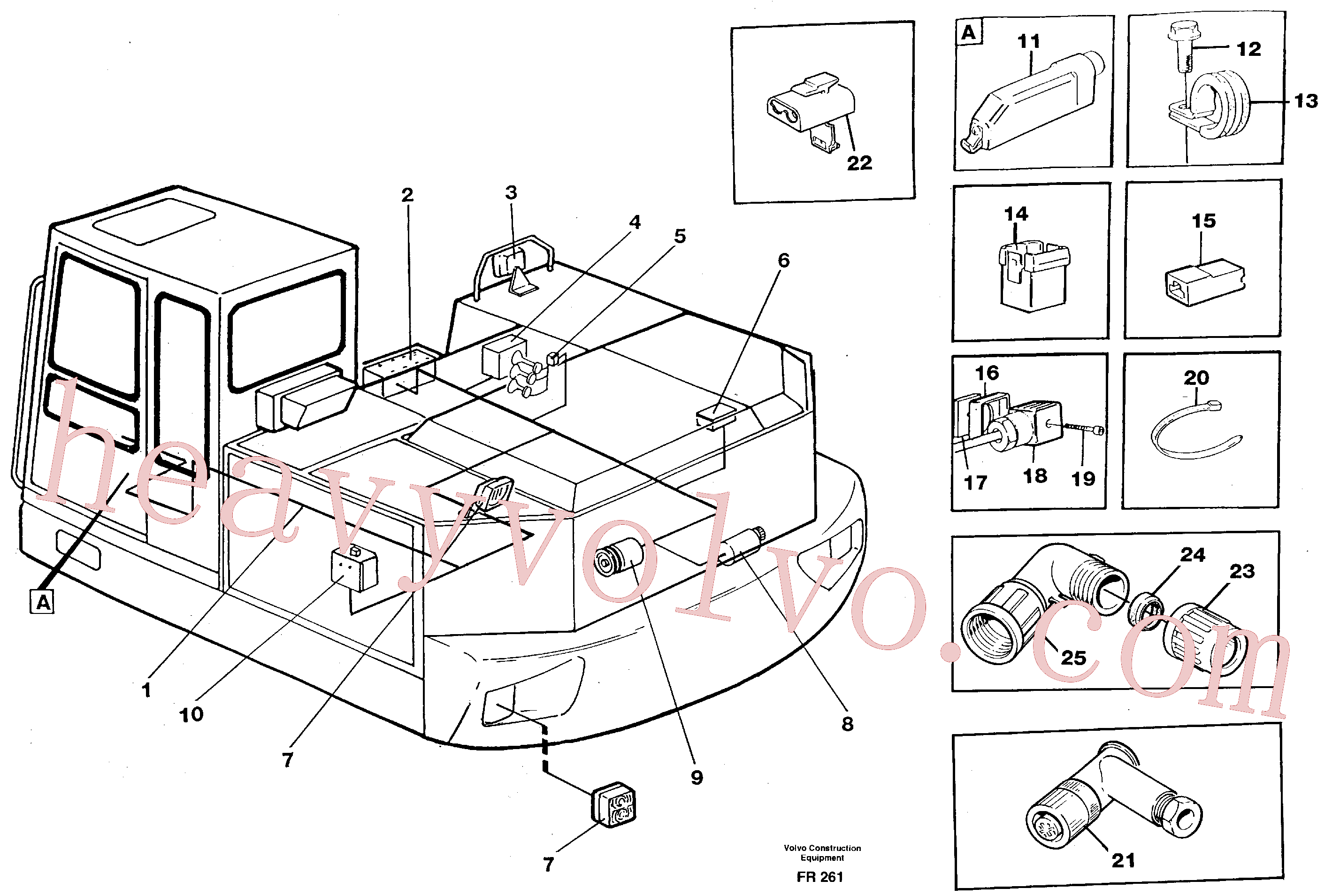 VOE14341211 Connector, Cable Contact for Volvo Excavator Parts