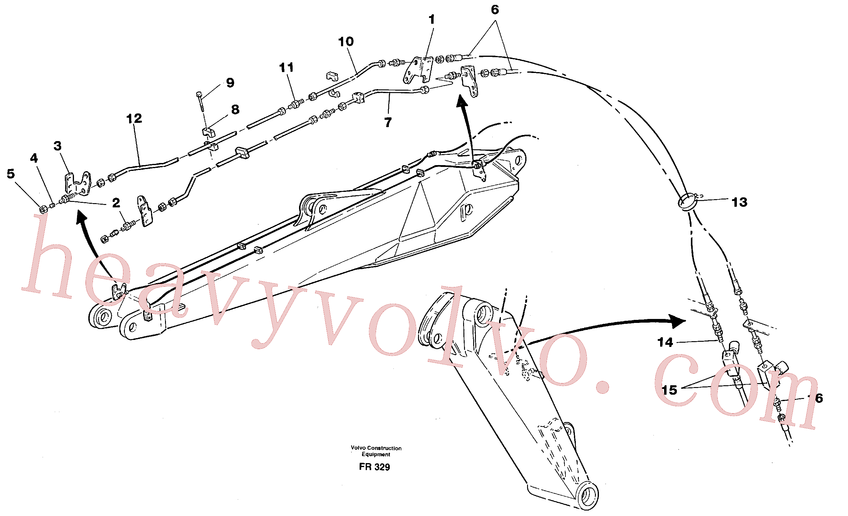 VOE14240722 Tube Clamp for Volvo Excavator spare