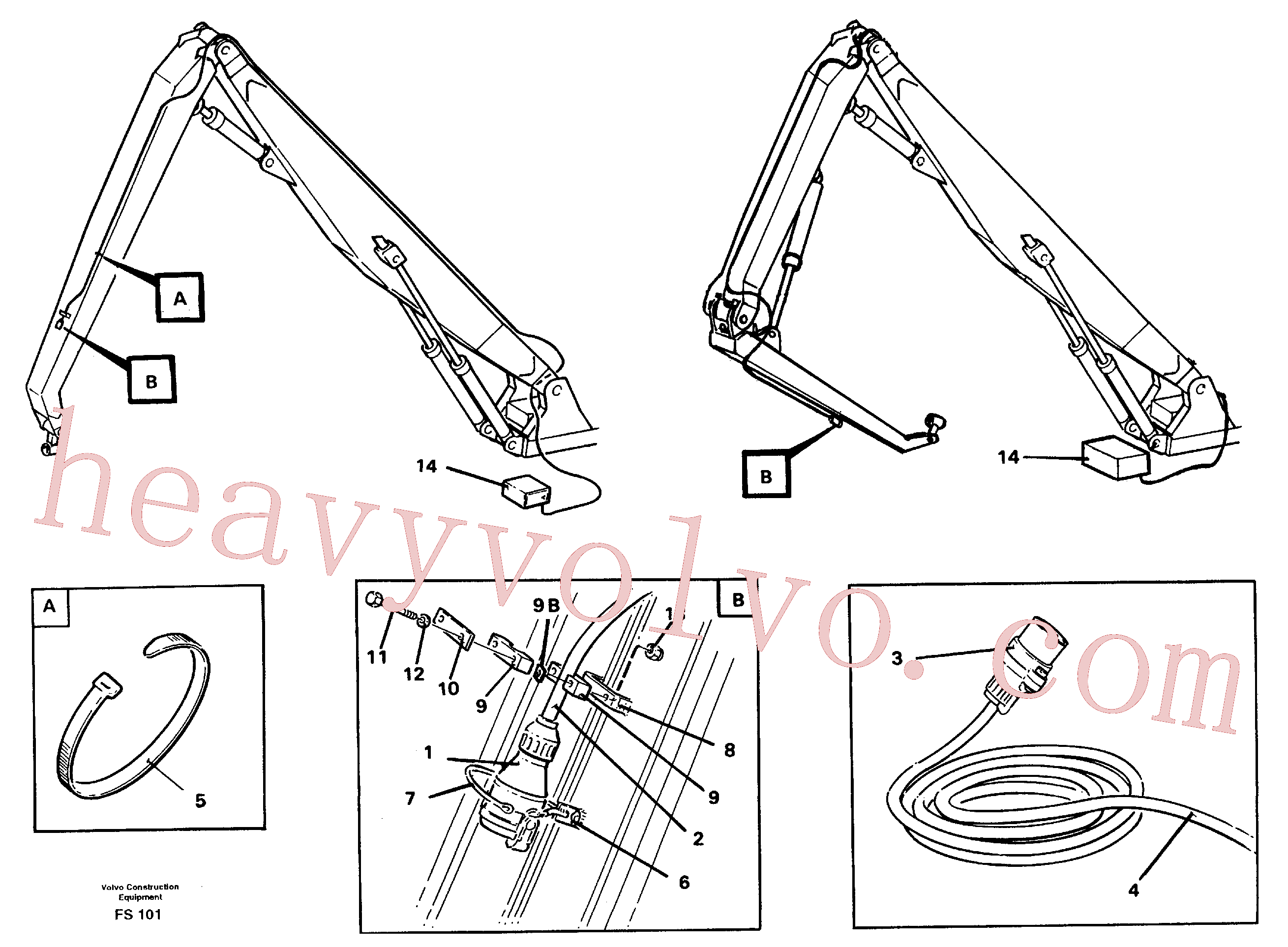 China Made VOE14220280 Connection plug parts for Volvo Excavator
