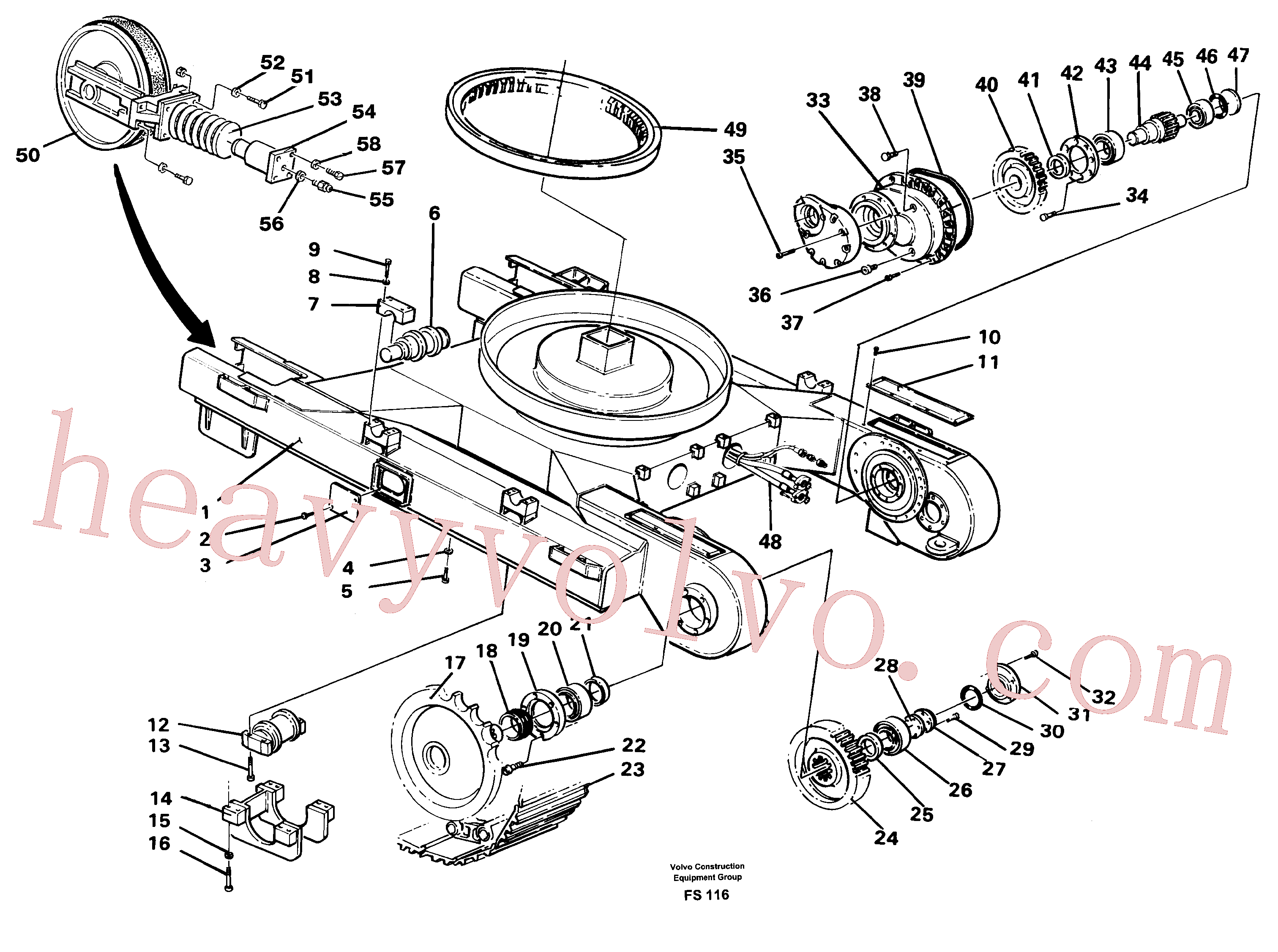 Volvo Assembly VOE14016535 V-ring for sale