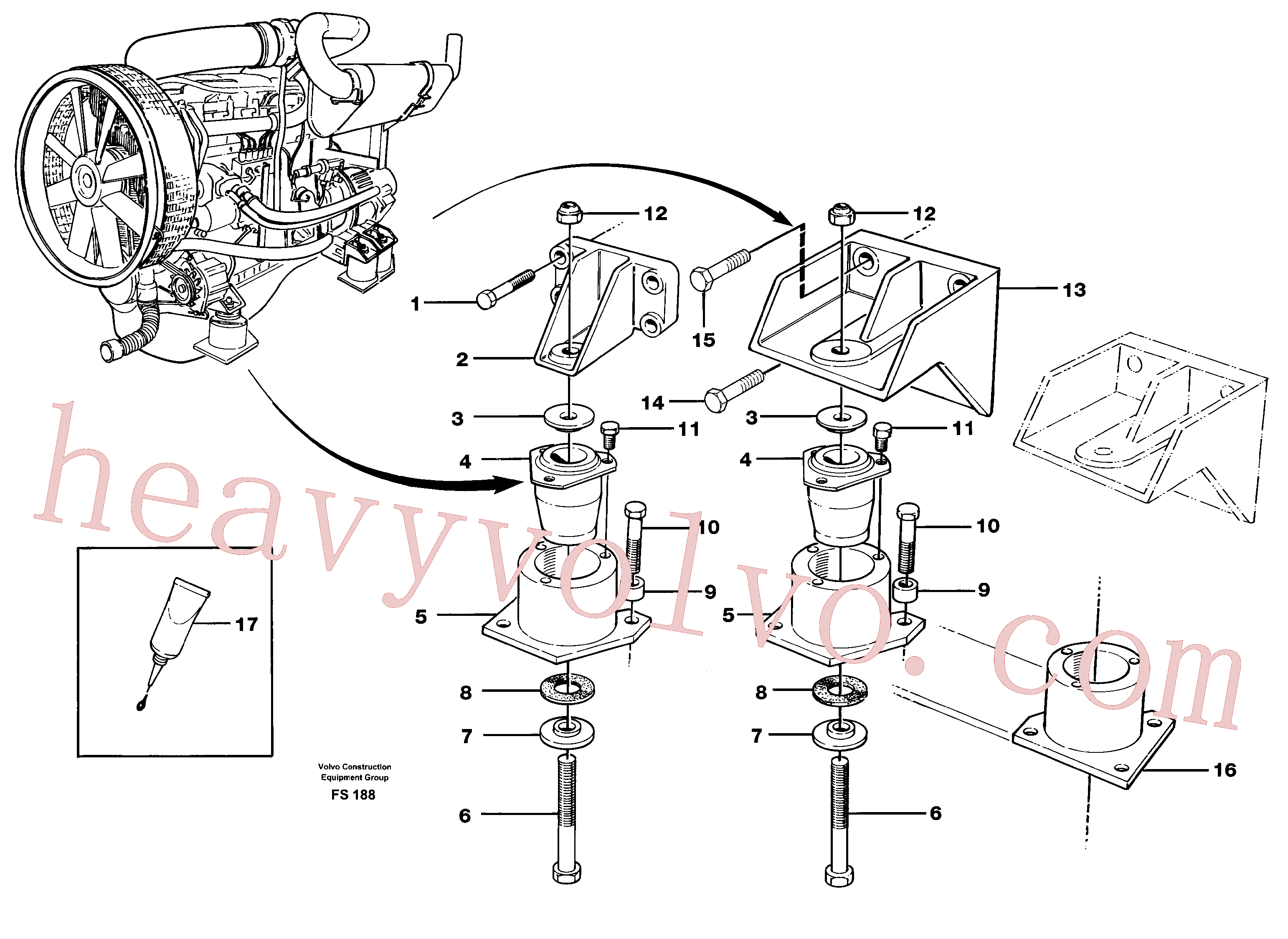 VOE14015019 Lock nut for Volvo Excavator spare