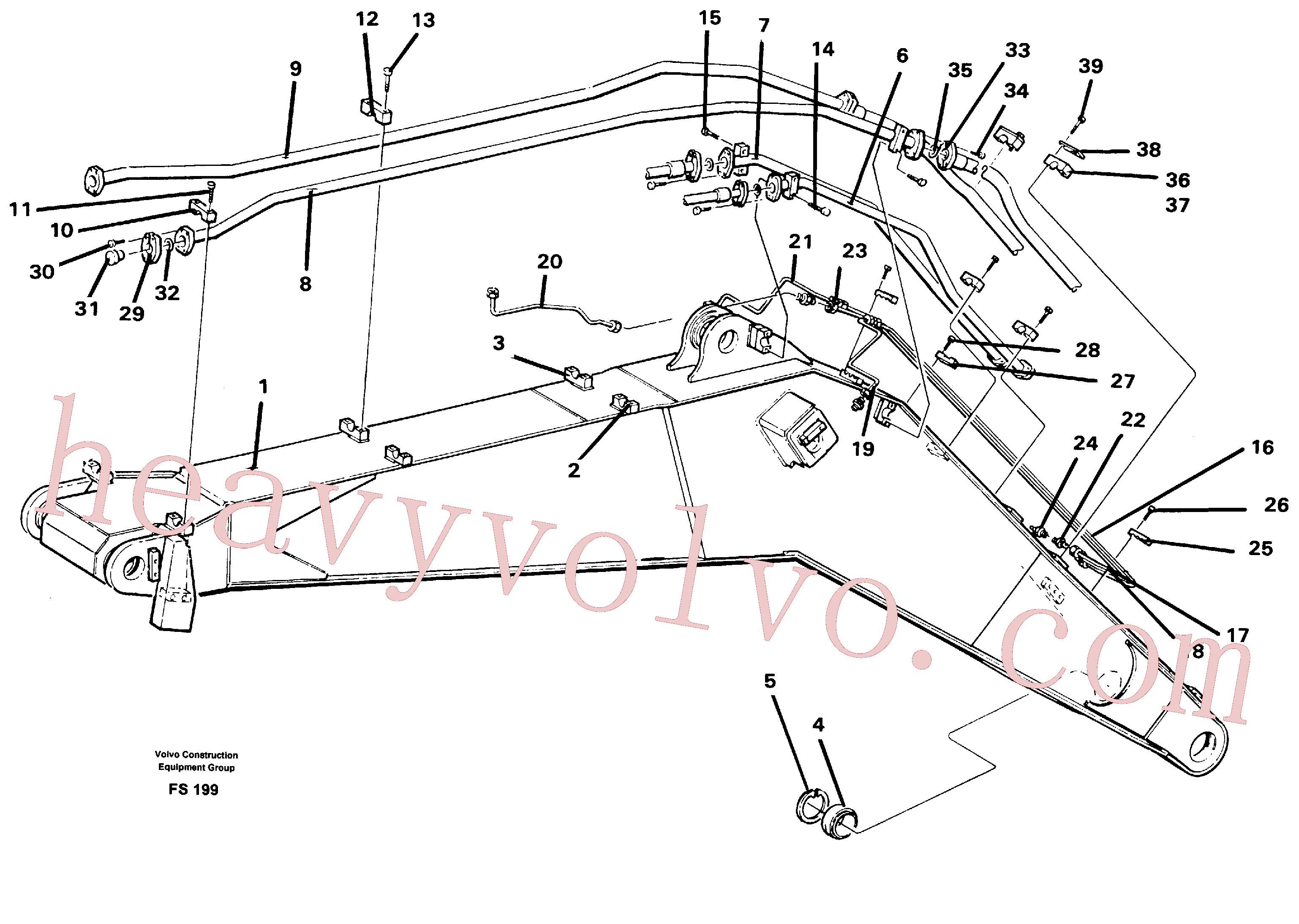 Volvo excavator part VOE14014663 Screw for sale
