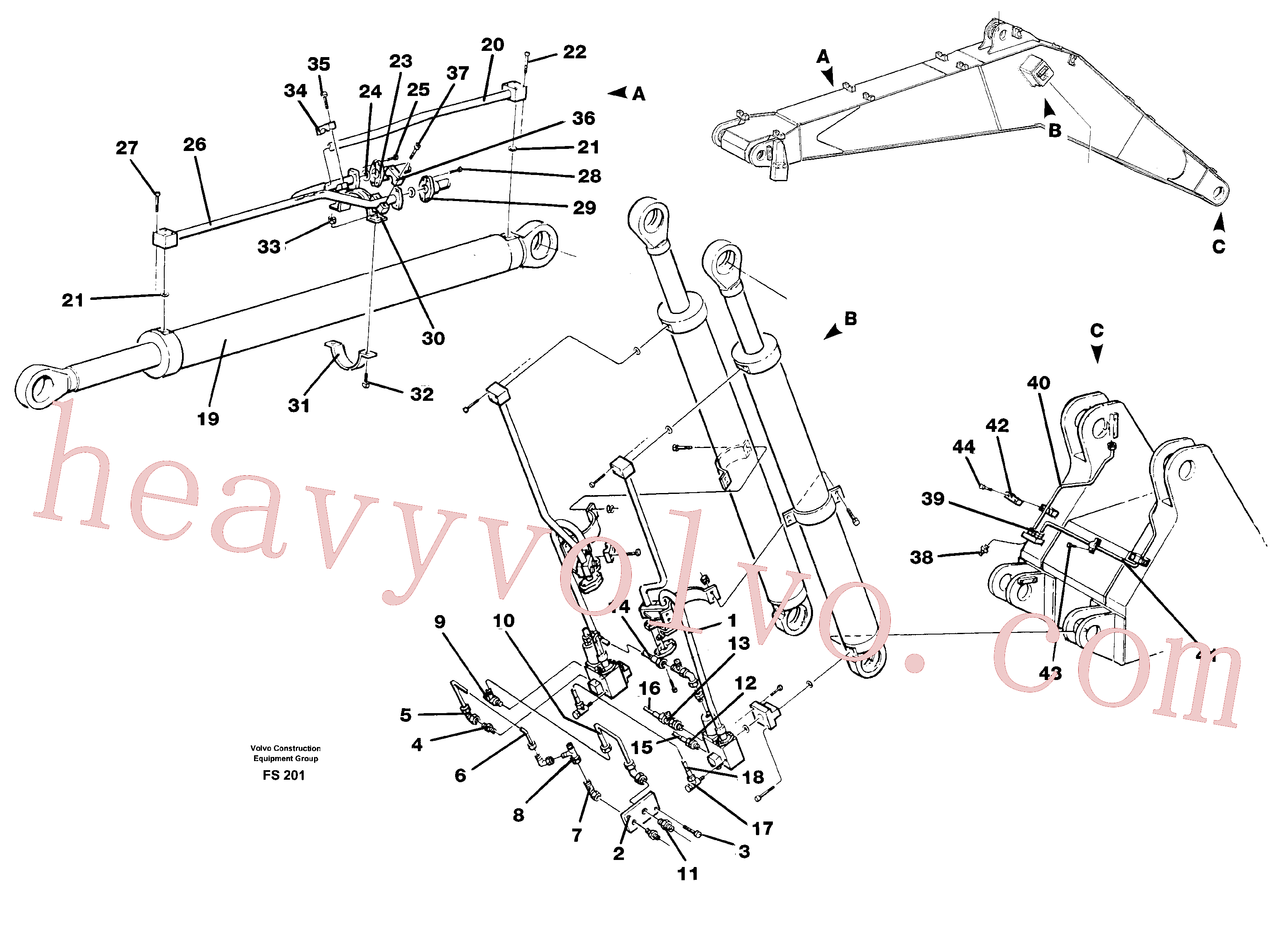 Volvo excavator part VOE14014663 Screw for sale