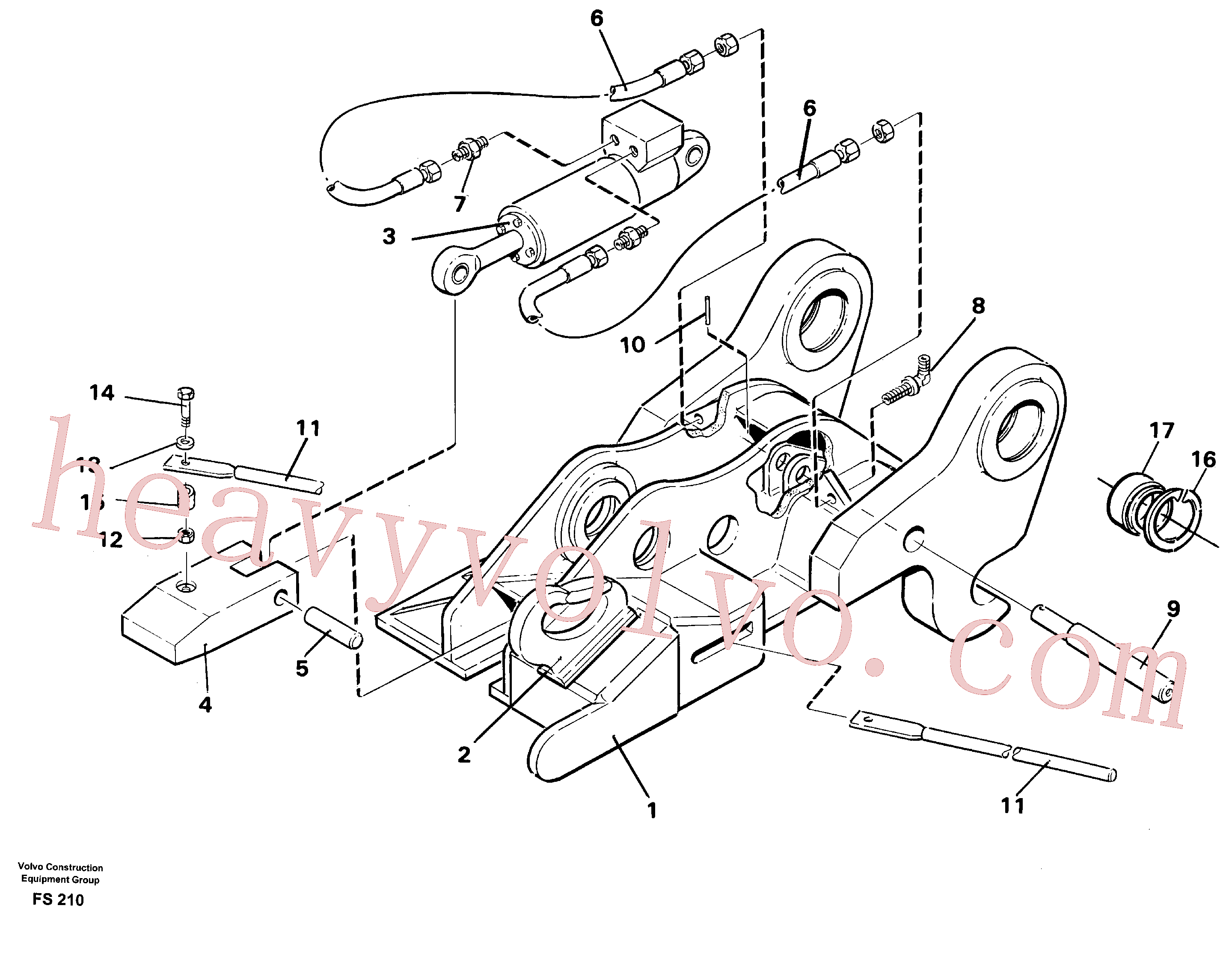 Volvo VOE14242922 Quick attachment aftermarket part for sale