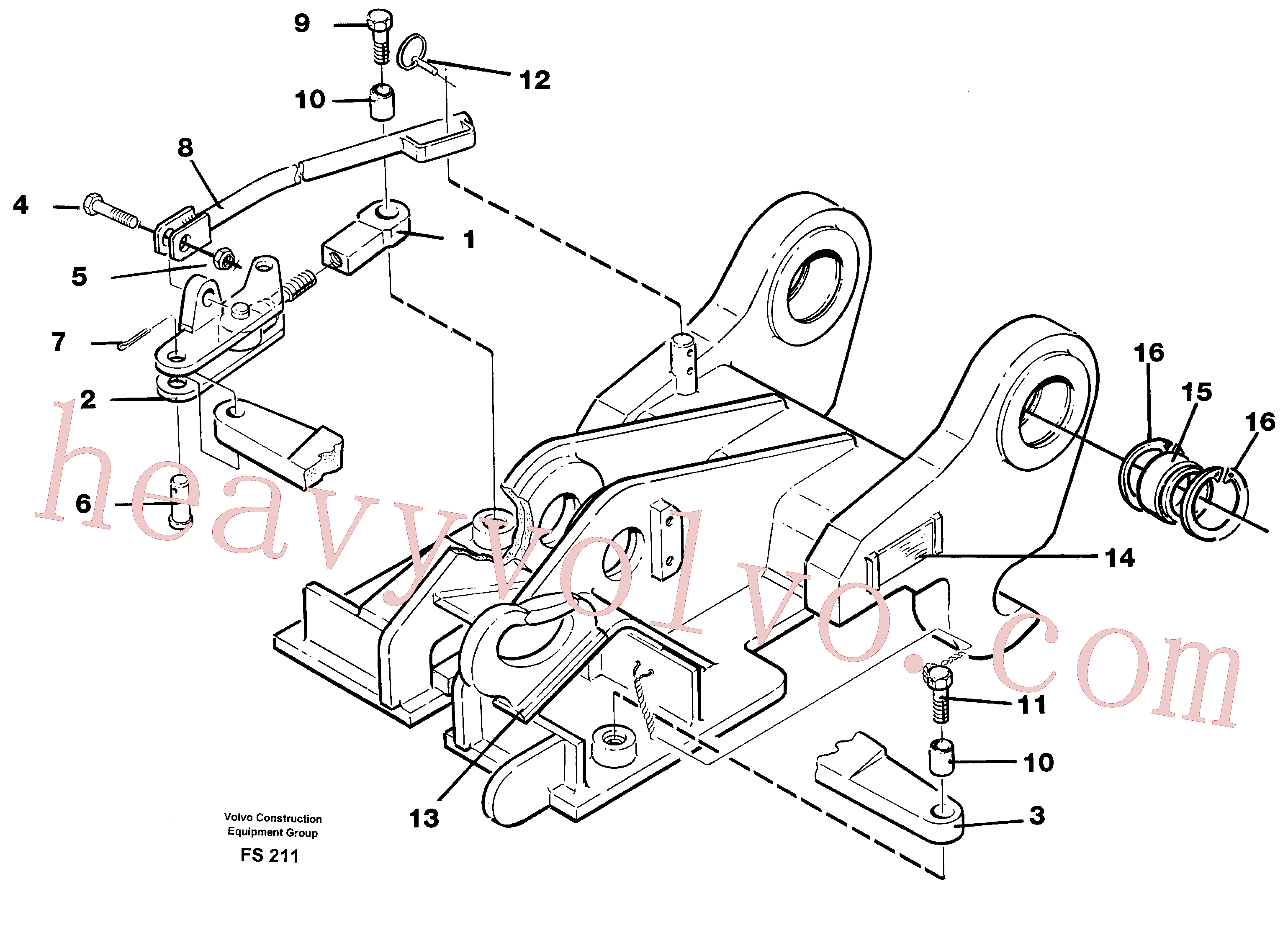 VOE14210837 Locking wire for Volvo Excavator Parts
