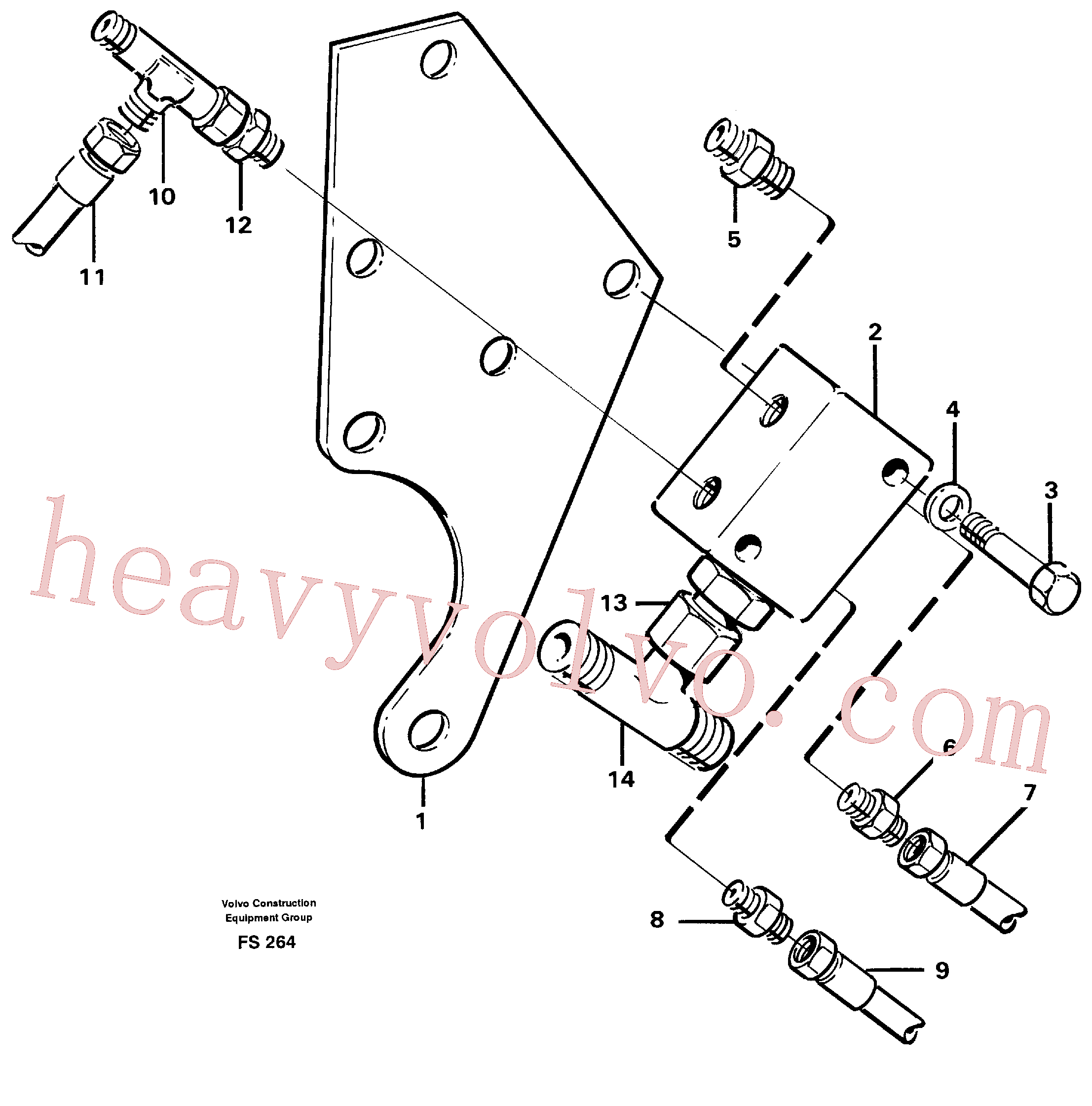VOE14014594 Screw for Volvo Excavator Parts