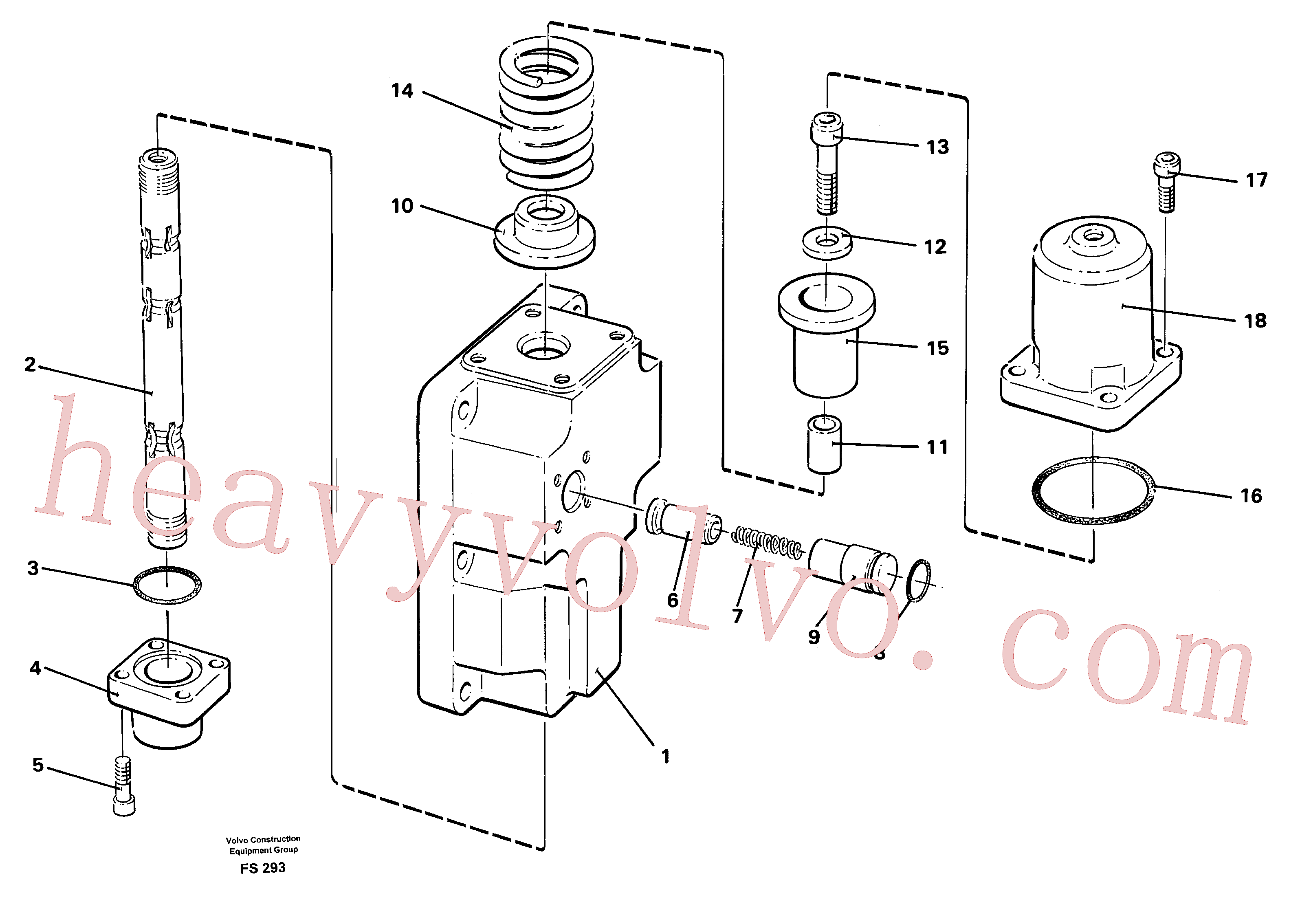 VOE14044702 Washer for Volvo Excavator Parts