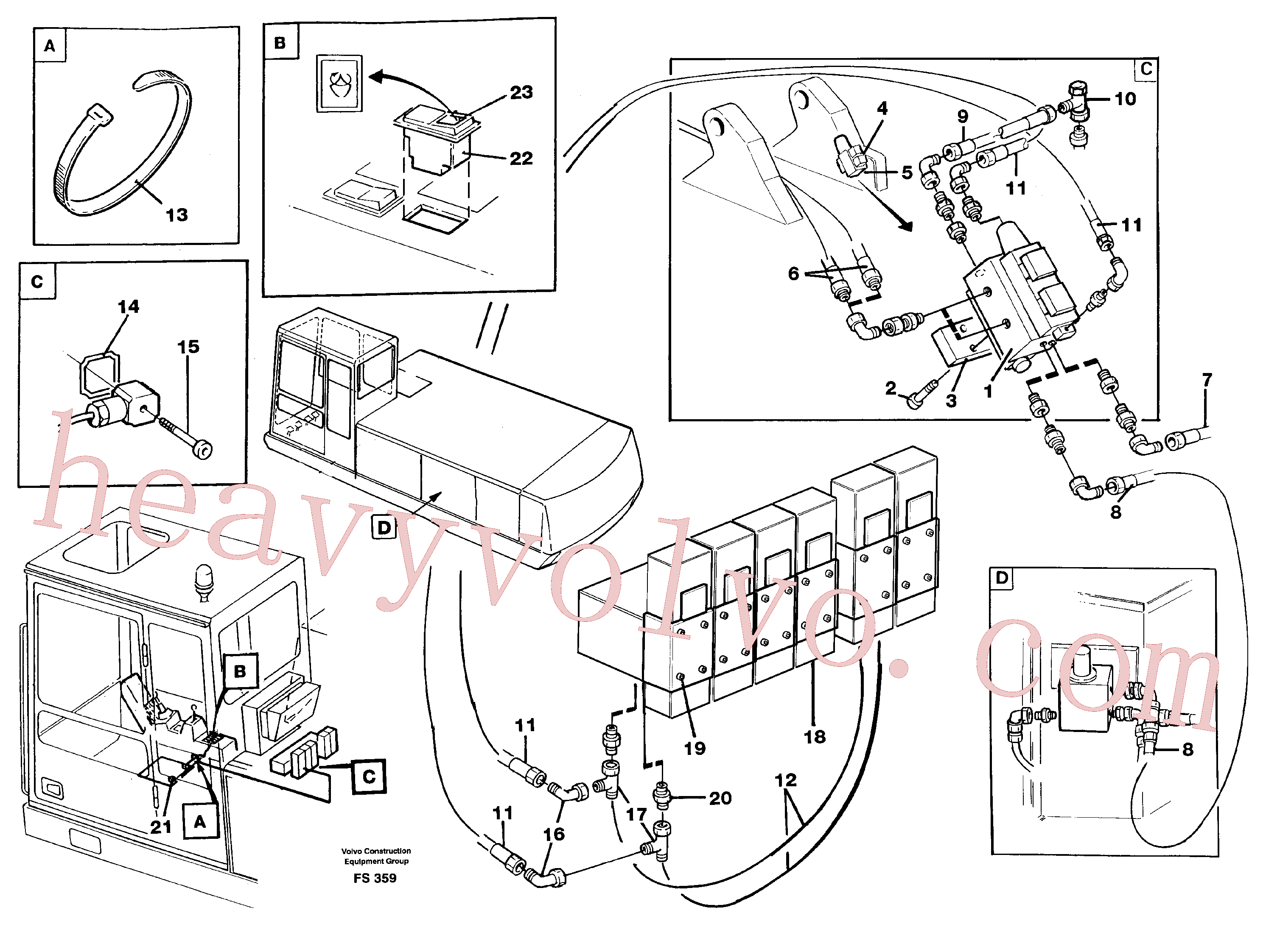 VOE14254030 Cable for Volvo Excavator Parts