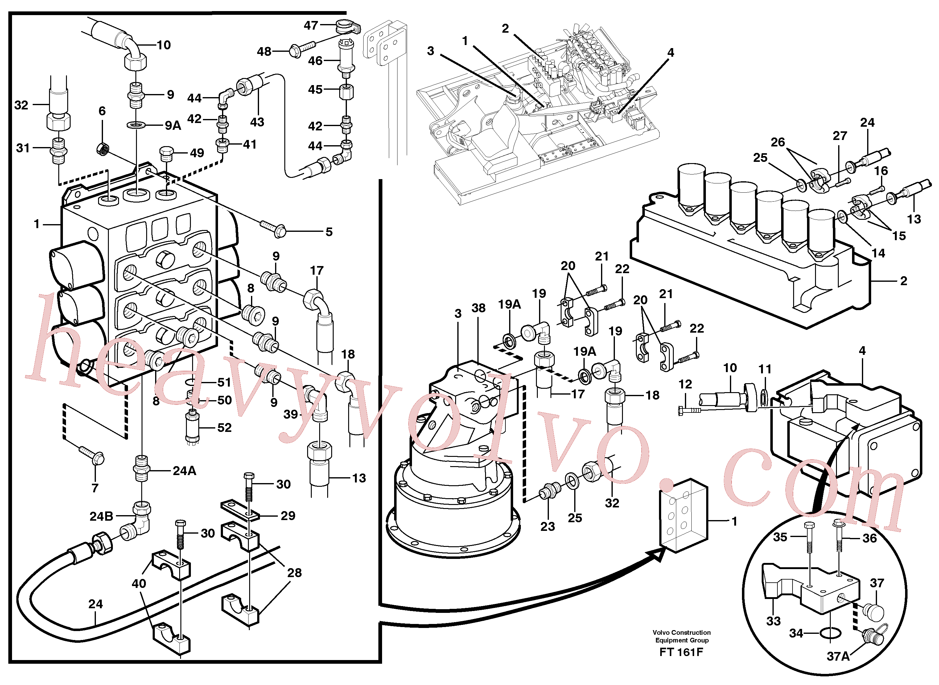 VOE14267223 Tube plug for Volvo Excavator Parts