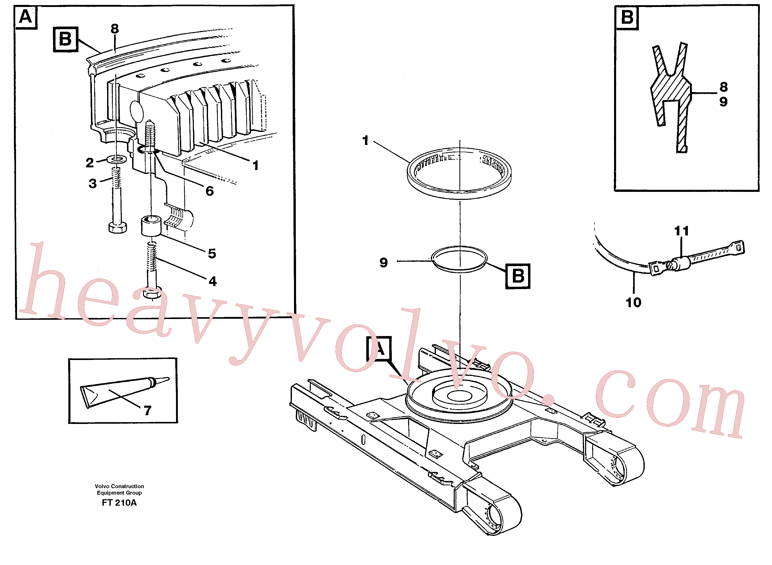 Volvo VOE14267695 Slew Ring aftermarket part for sale