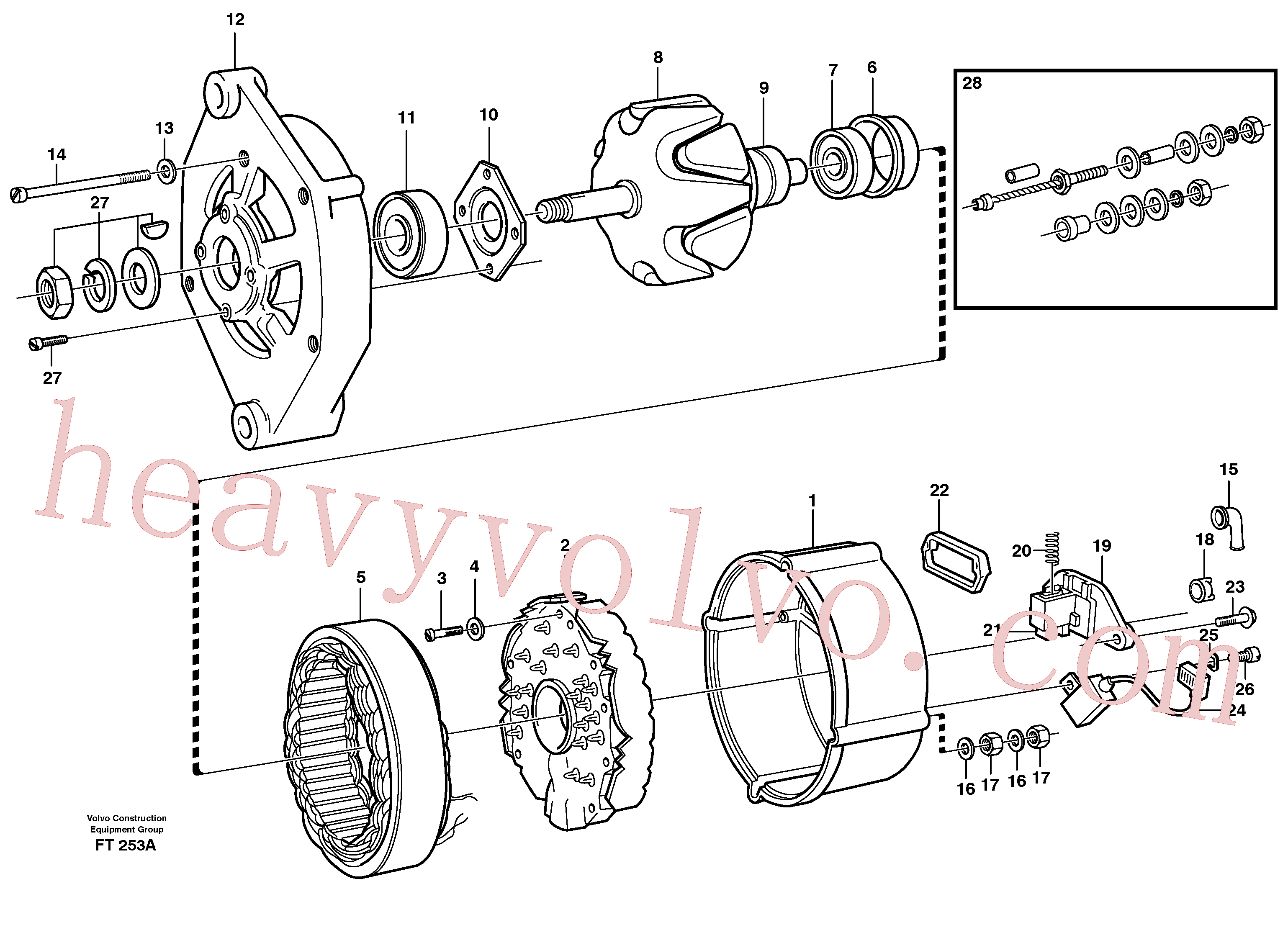 Wholesale VOE13956066 Cros recessed for Volvo Excavator