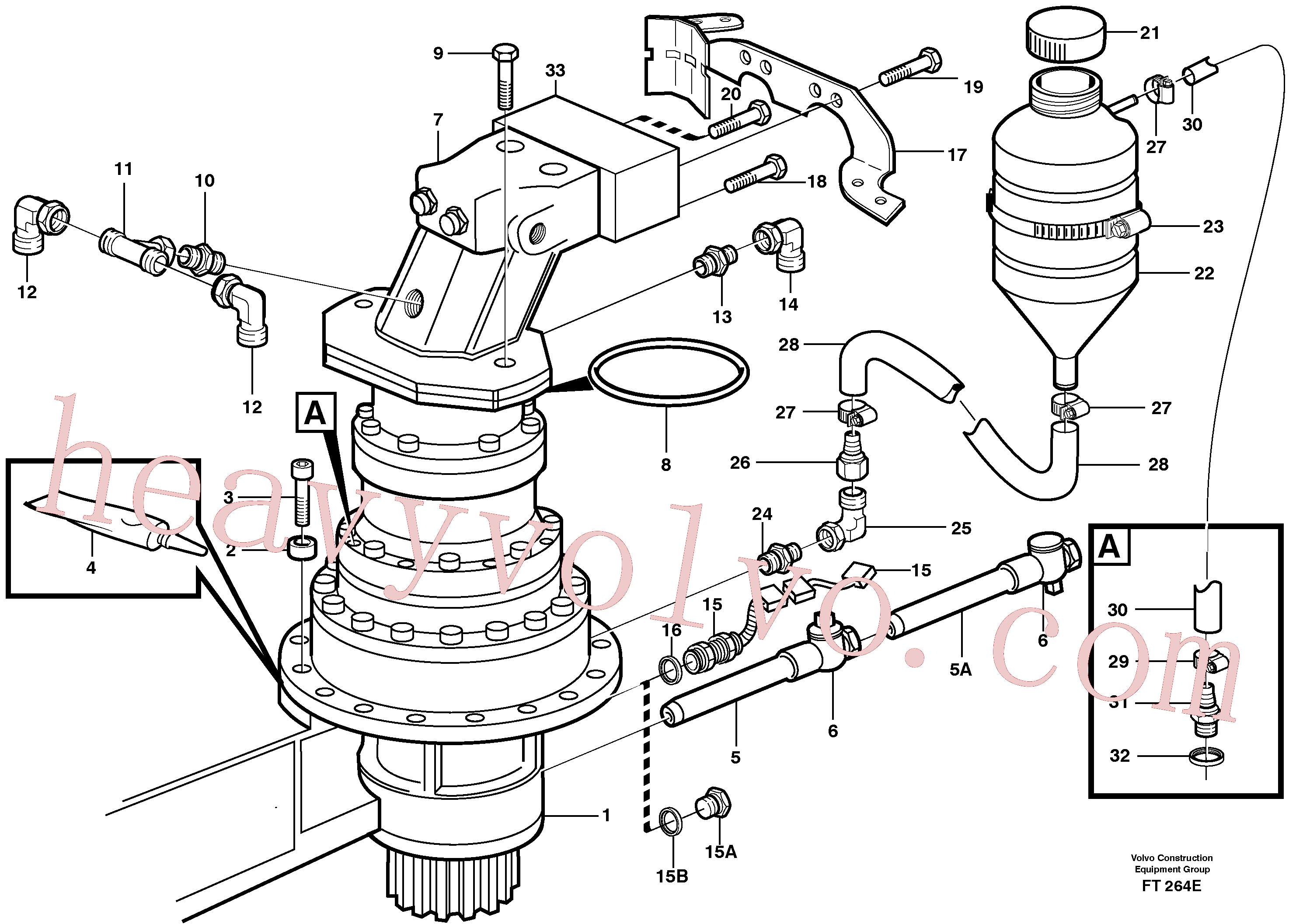 VOE14345270 Tachometer sensor, Induction sensor for Volvo Excavator Parts