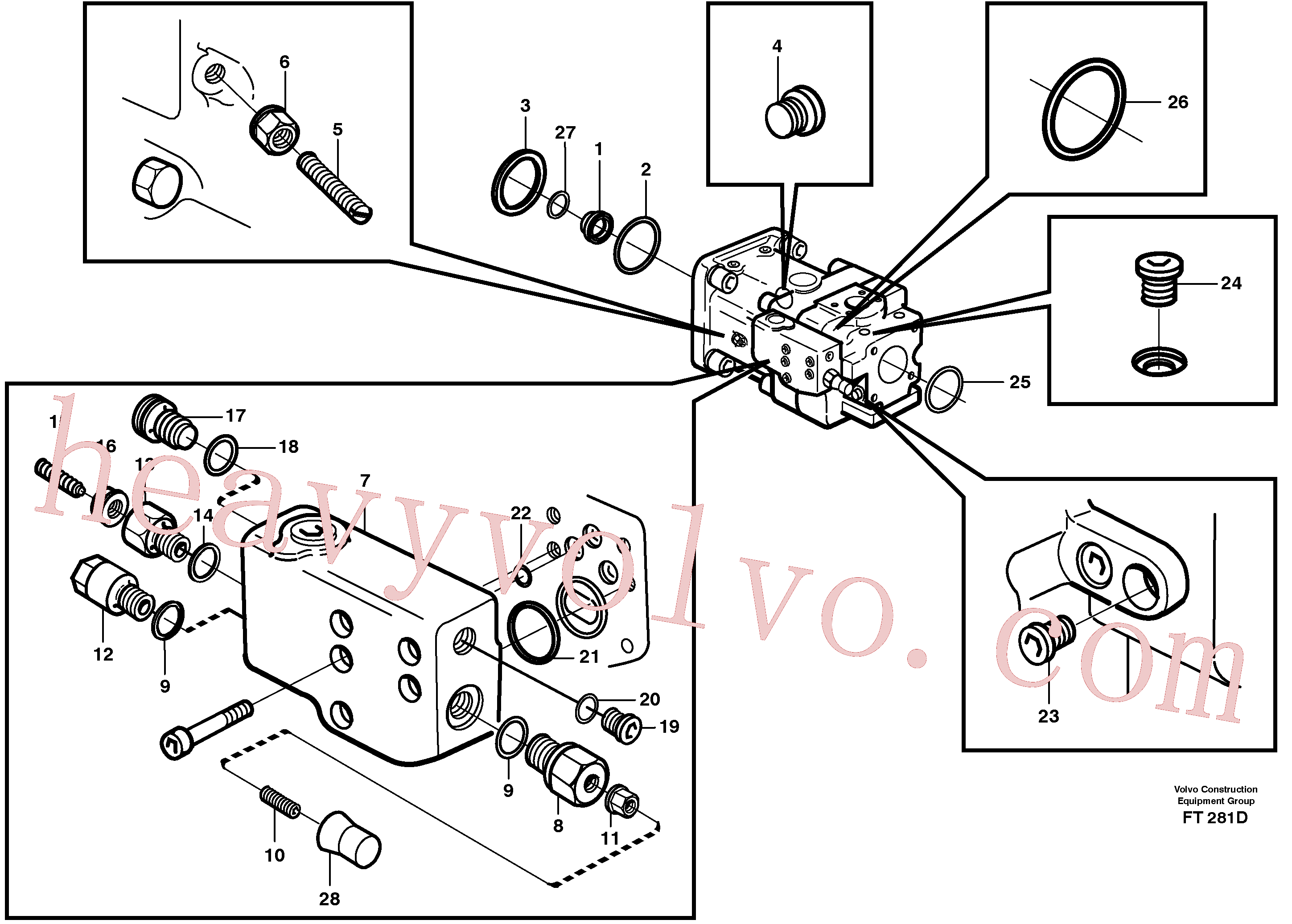 VOE11702670 Plug for Volvo Excavator spare