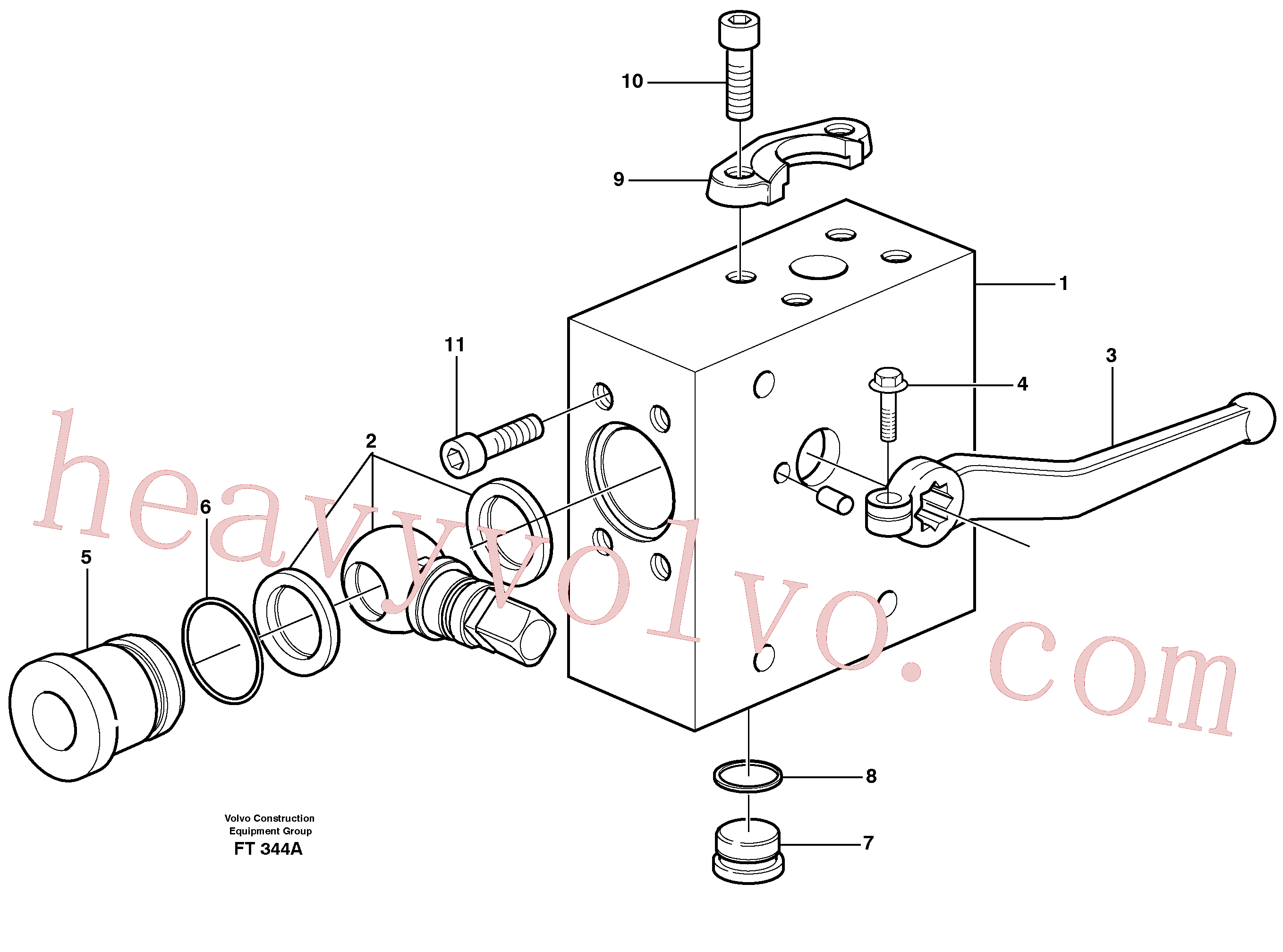 VOE14340116 Sleeve for Volvo Excavator Parts