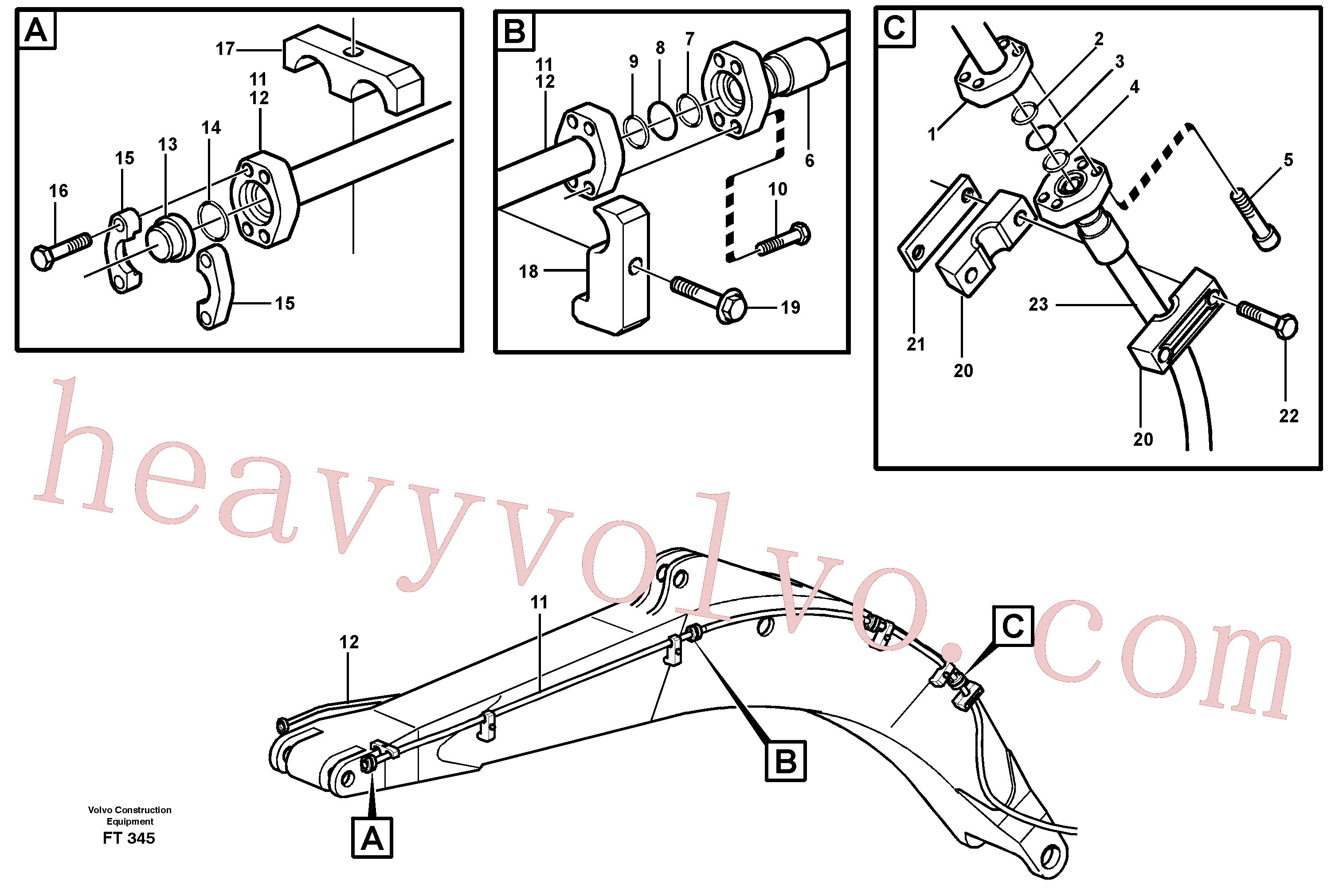 Volvo excavator part VOE14340739 Xtraflex/5000 for sale