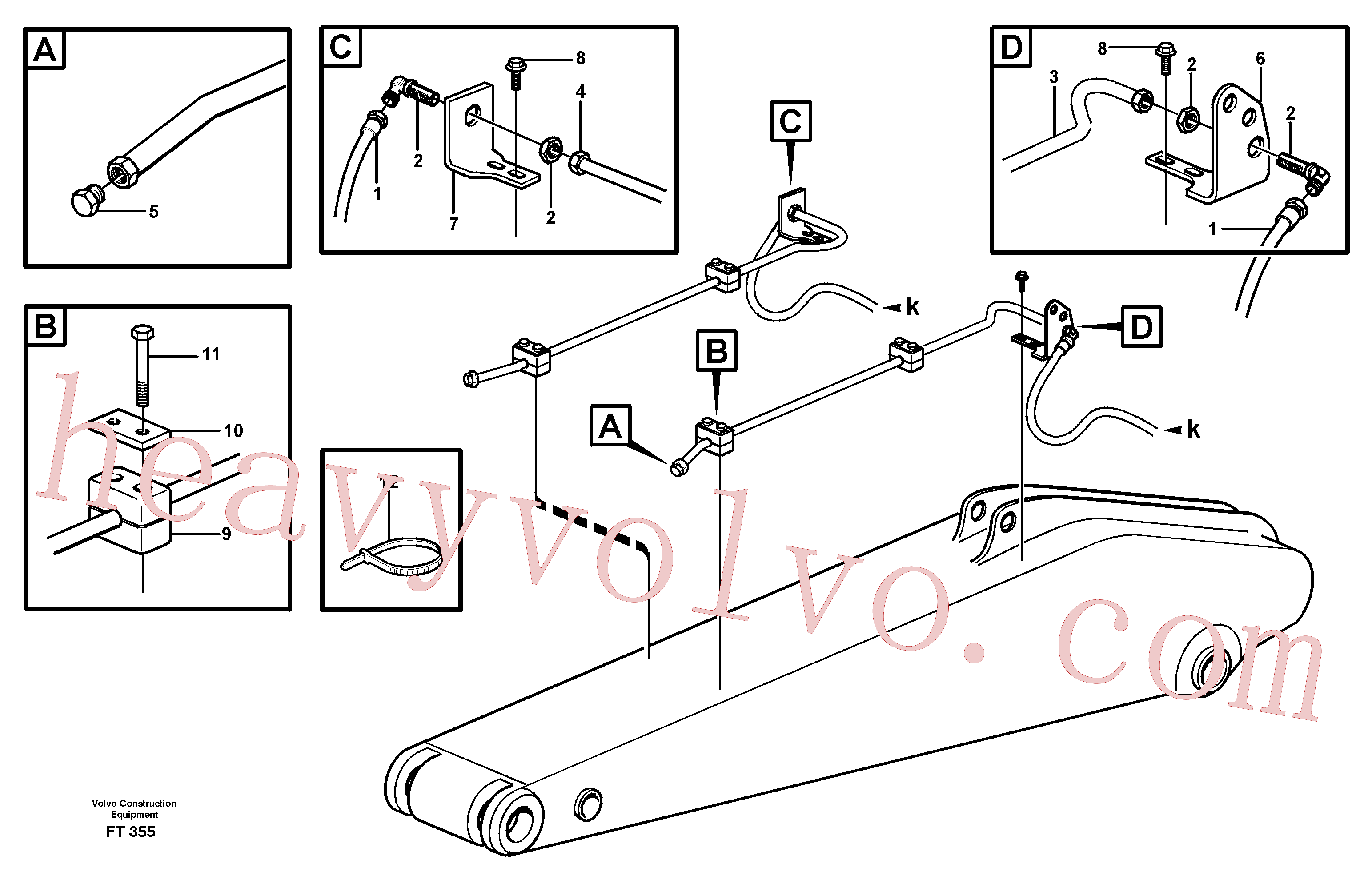 China Made VOE14310005 Fitting parts for Volvo Excavator