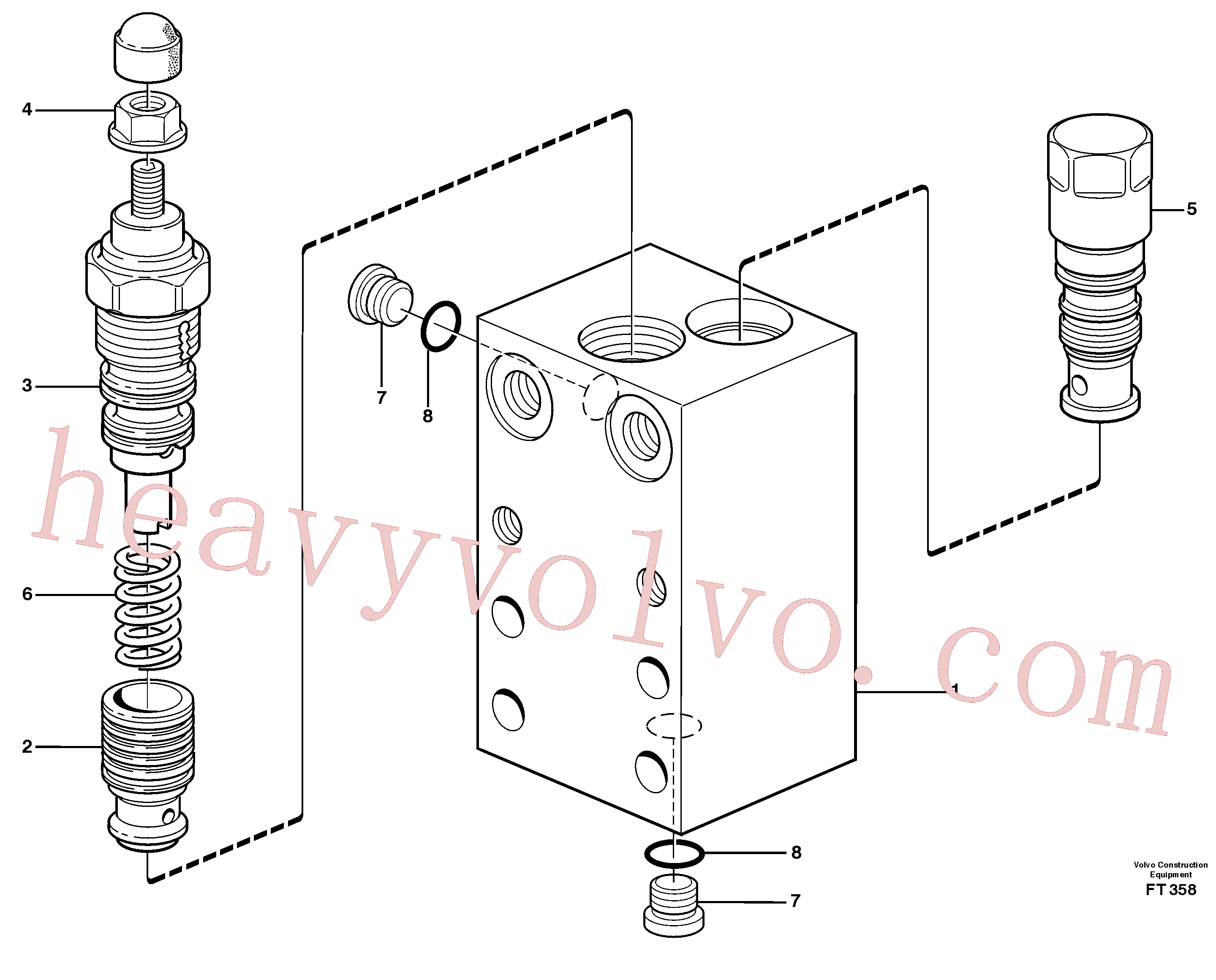 Wholesale VOE14345335 Inhibitor valve for Volvo Excavator