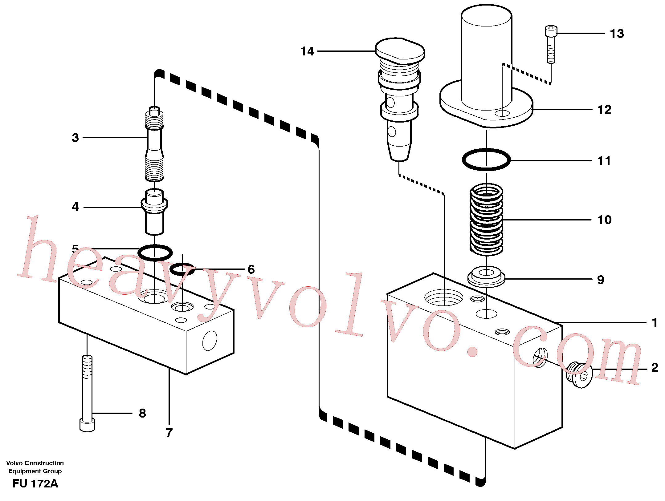 Volvo Assembly VOE14054987 Valve housing for sale