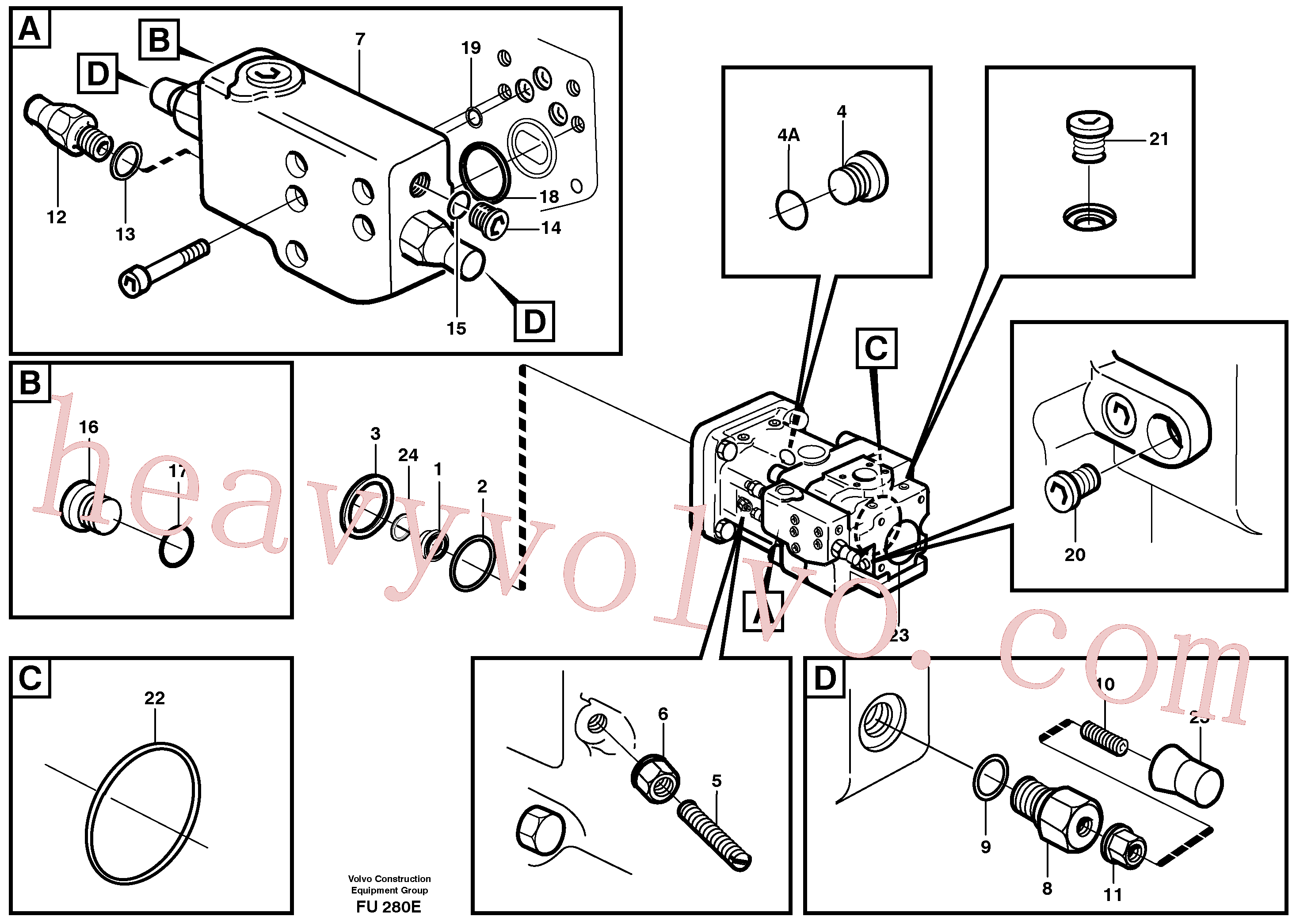 VOE11702670 Plug for Volvo Excavator spare
