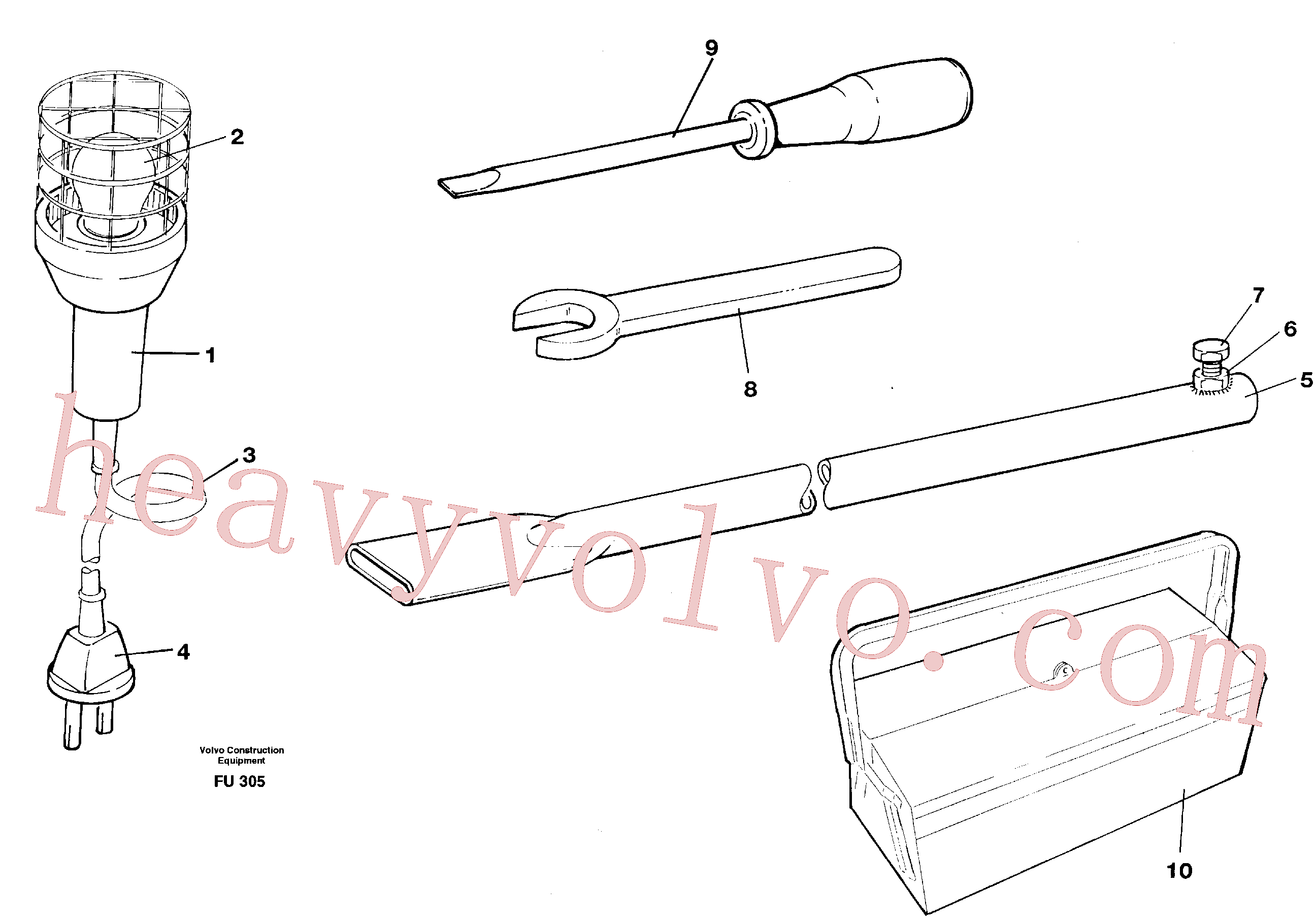 China Made VOE962074 Spanner parts for Volvo Excavator