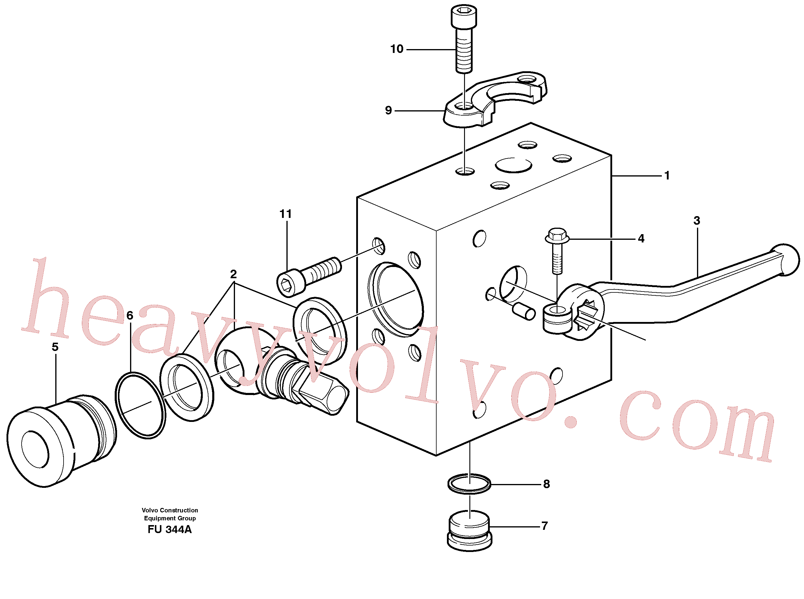 VOE14340116 Sleeve for Volvo Excavator Parts
