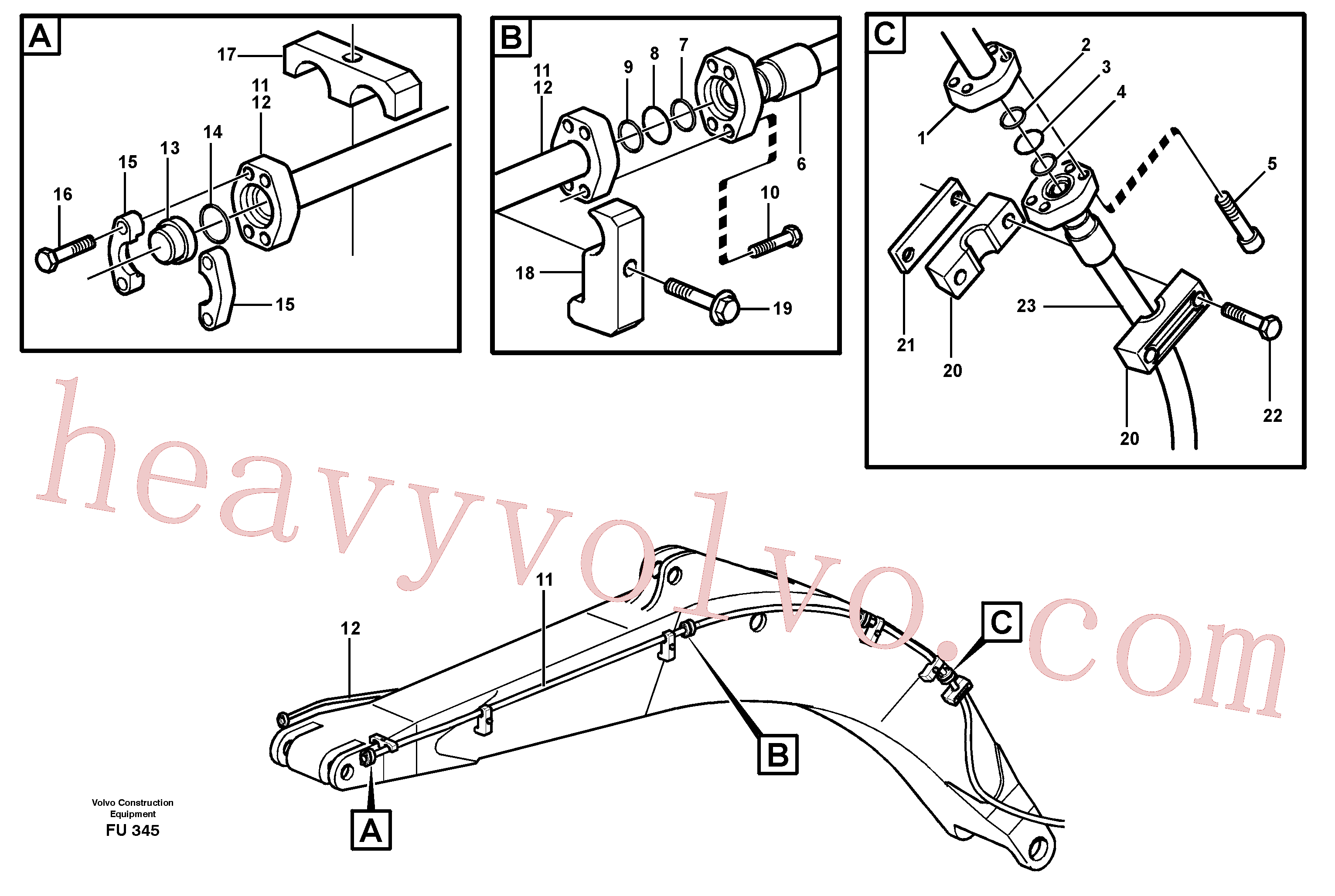 Volvo excavator part VOE14340739 Xtraflex/5000 for sale