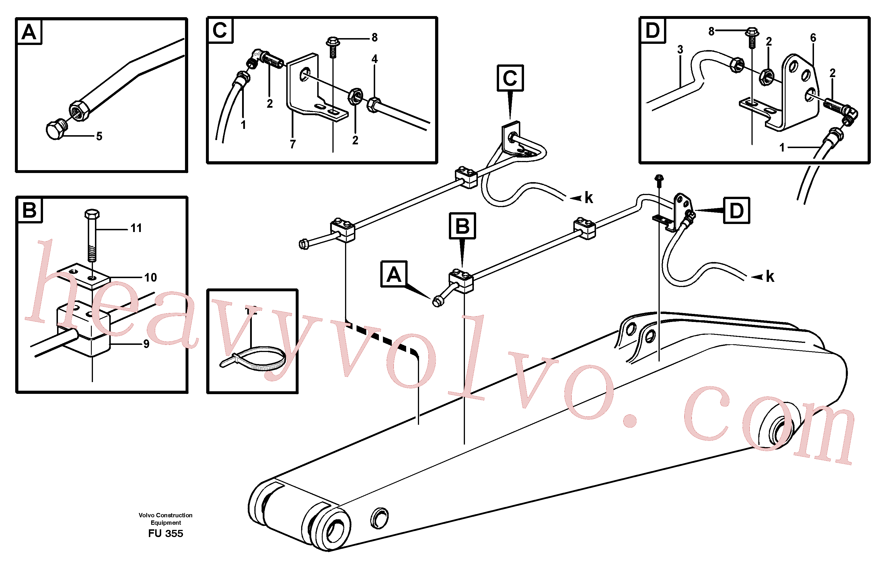 China Made VOE14310005 Fitting parts for Volvo Excavator