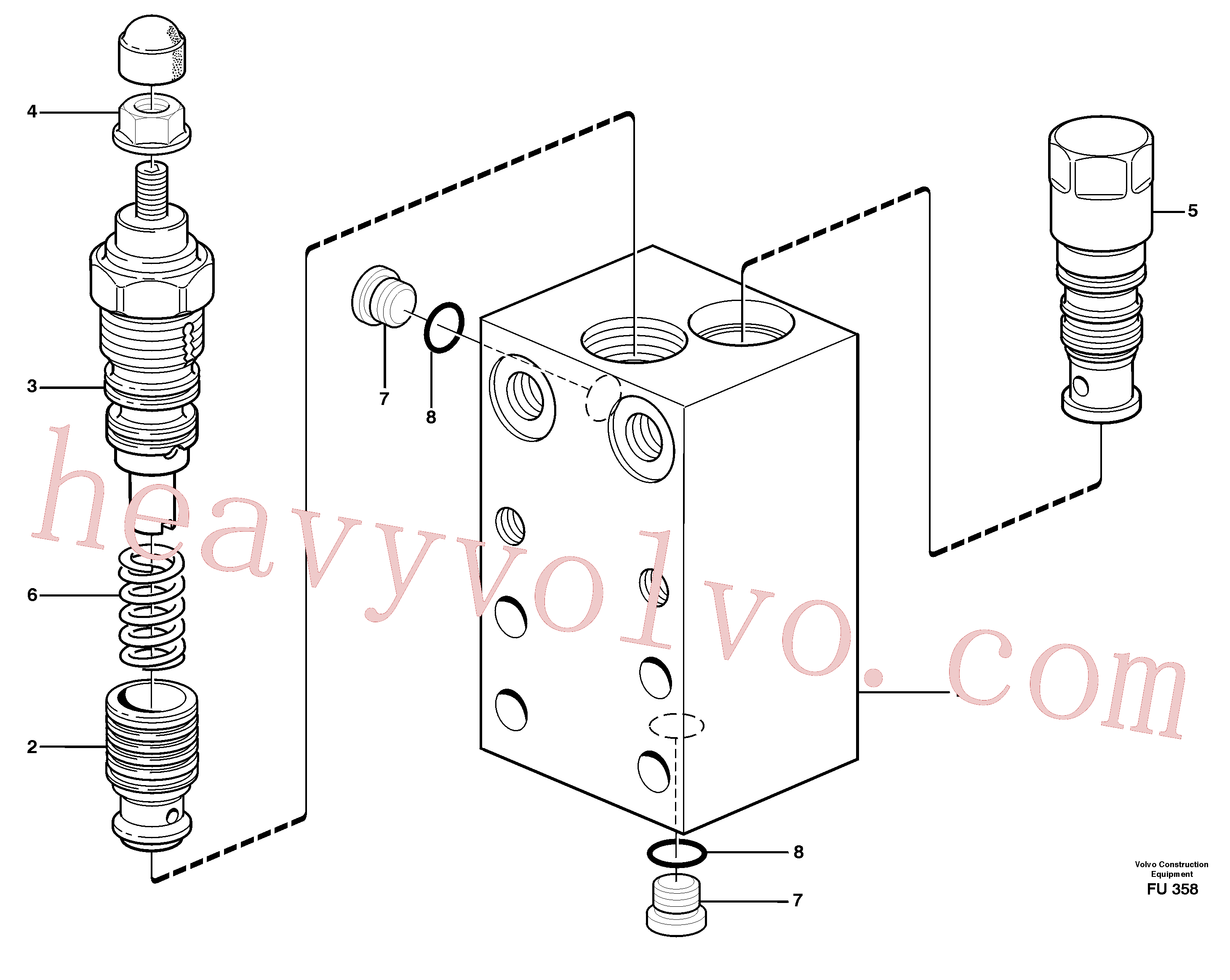 Wholesale VOE14345335 Inhibitor valve for Volvo Excavator