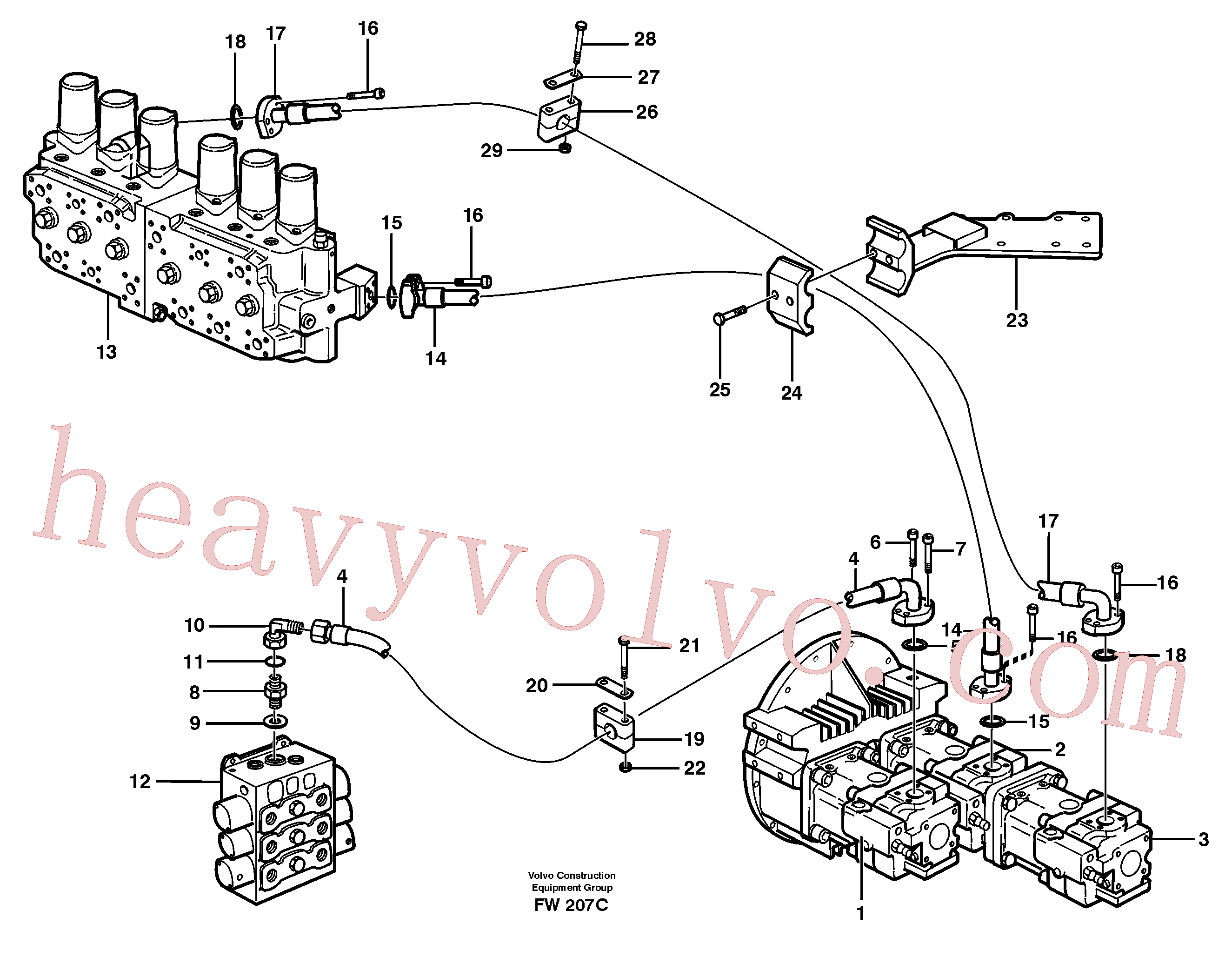 Volvo VOE14344729 Hose clamp aftermarket part for sale