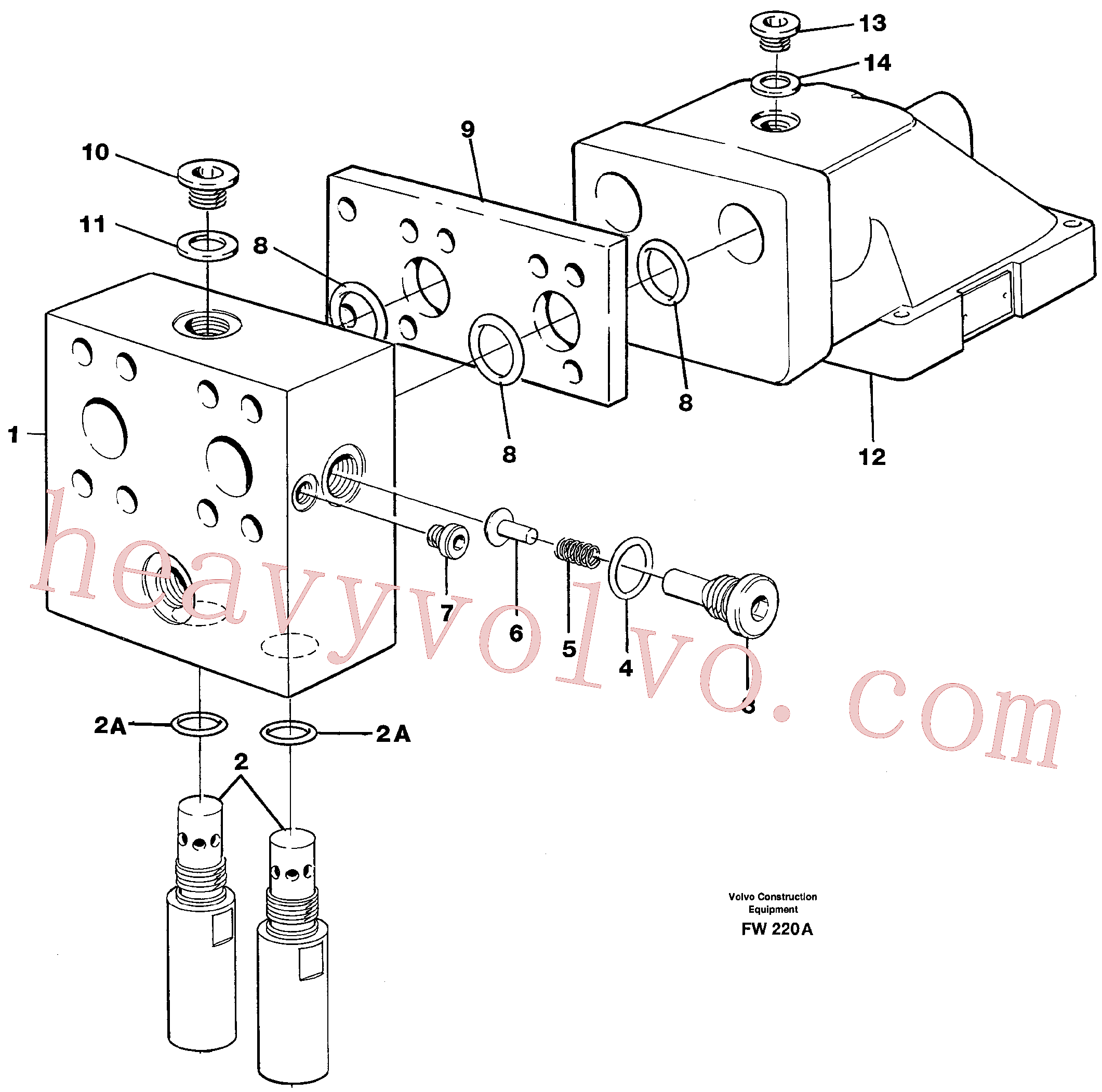 Volvo excavator part VOE14344089 Spacer plate for sale