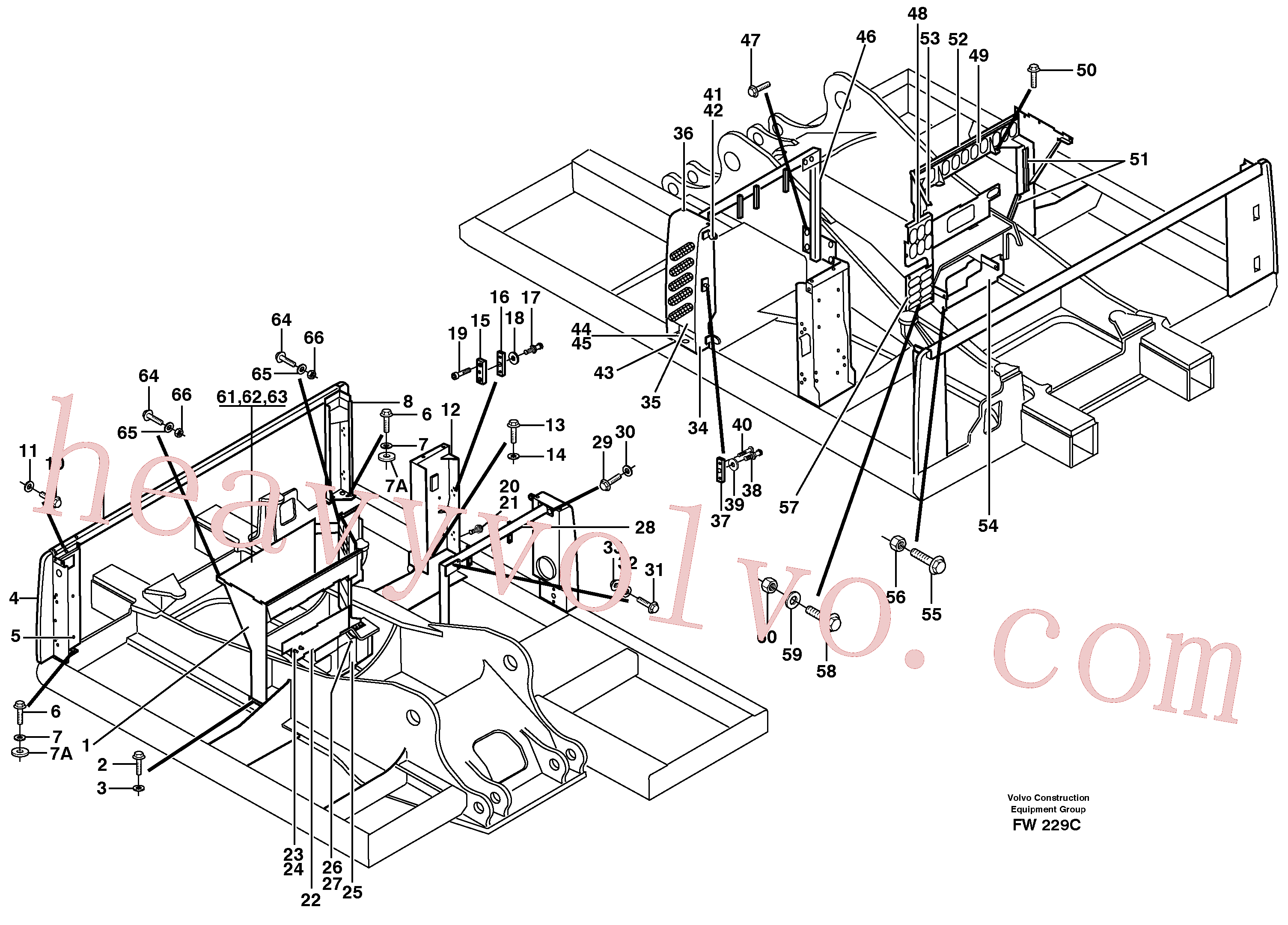 China Made VOE13976629 Washer, Plain washer parts for Volvo Excavator