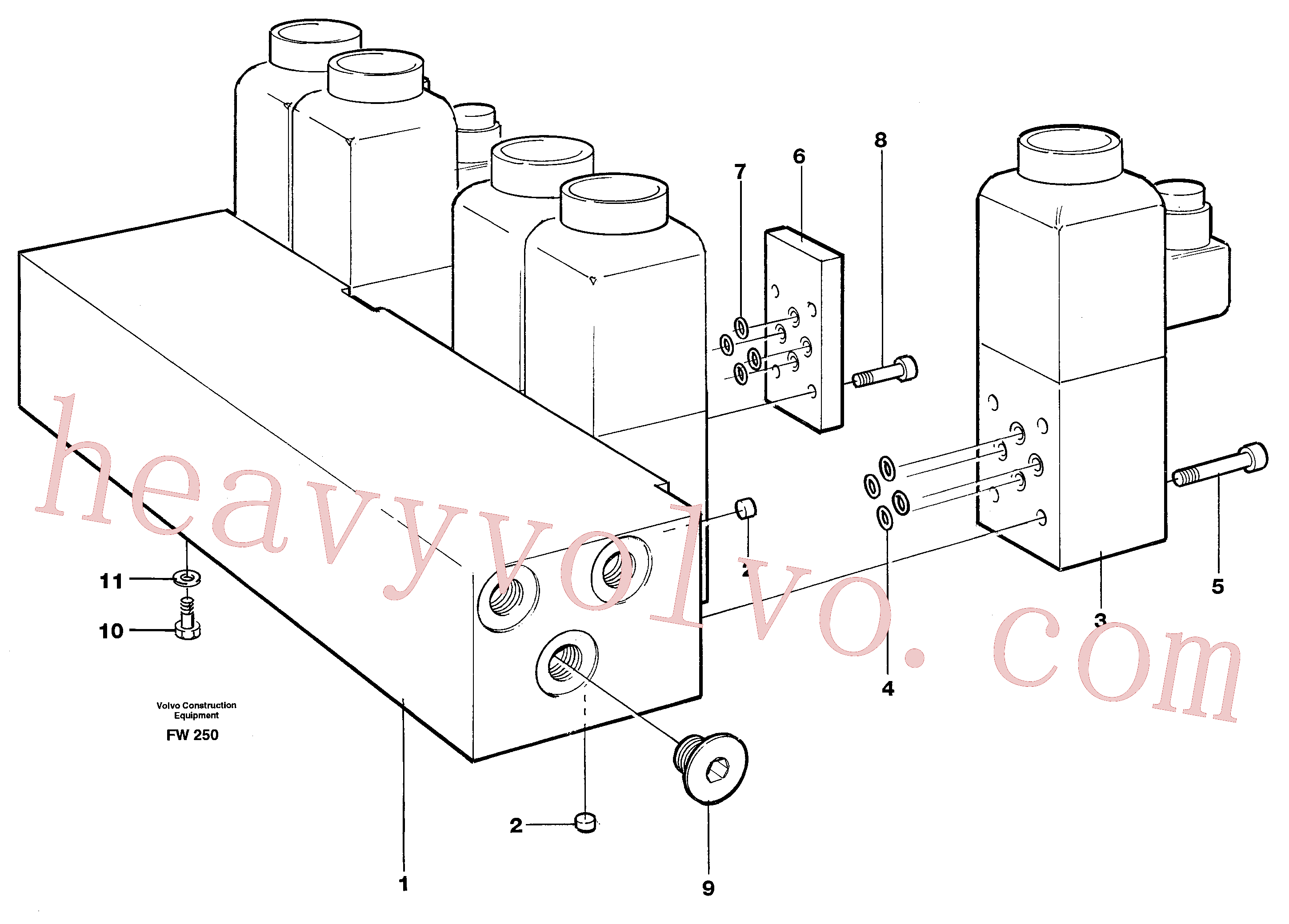 VOE942314 Hex. socket screw for Volvo Excavator Parts