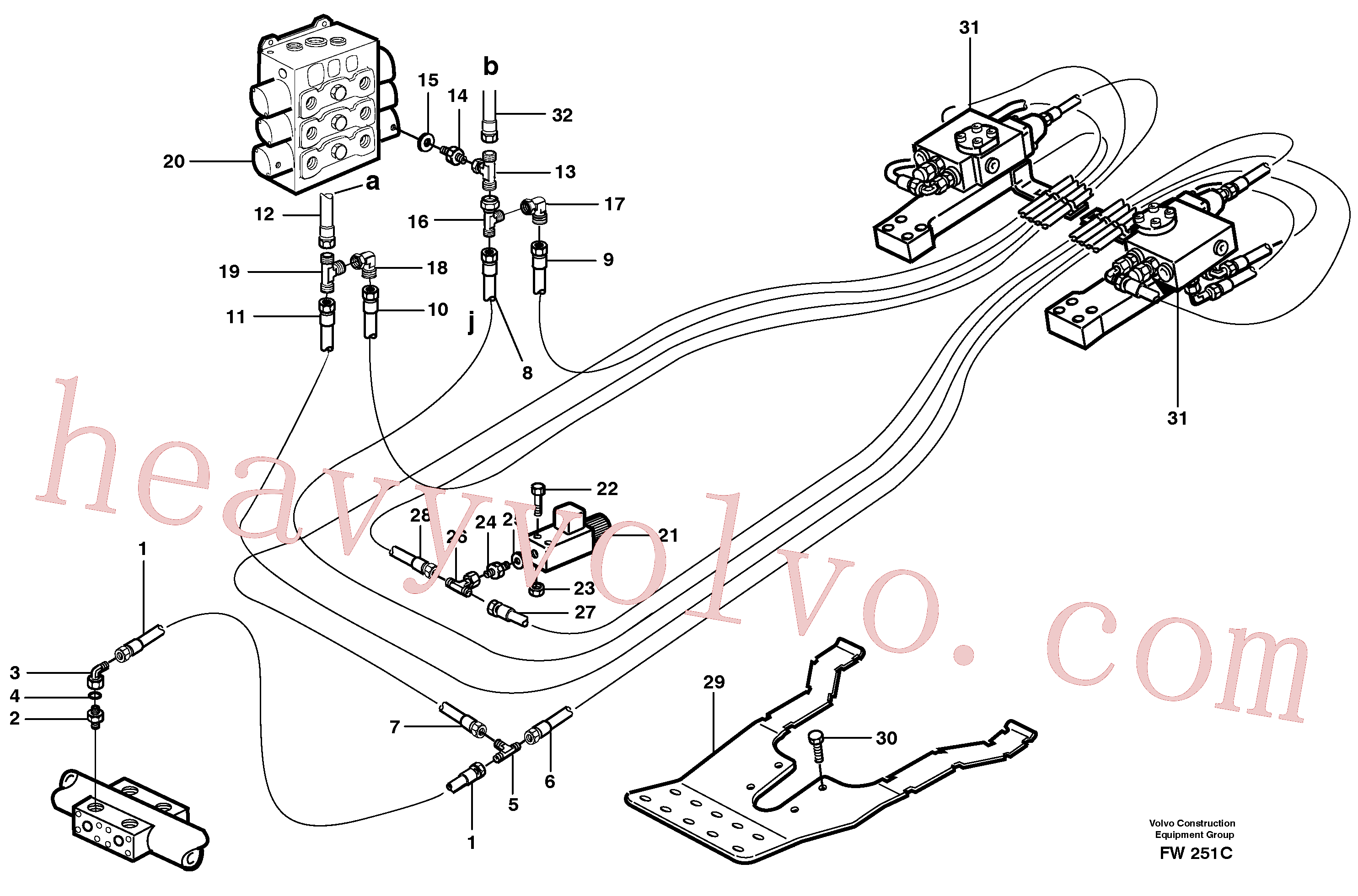 Volvo Assembly VOE14250311 Hydraulic hose for sale