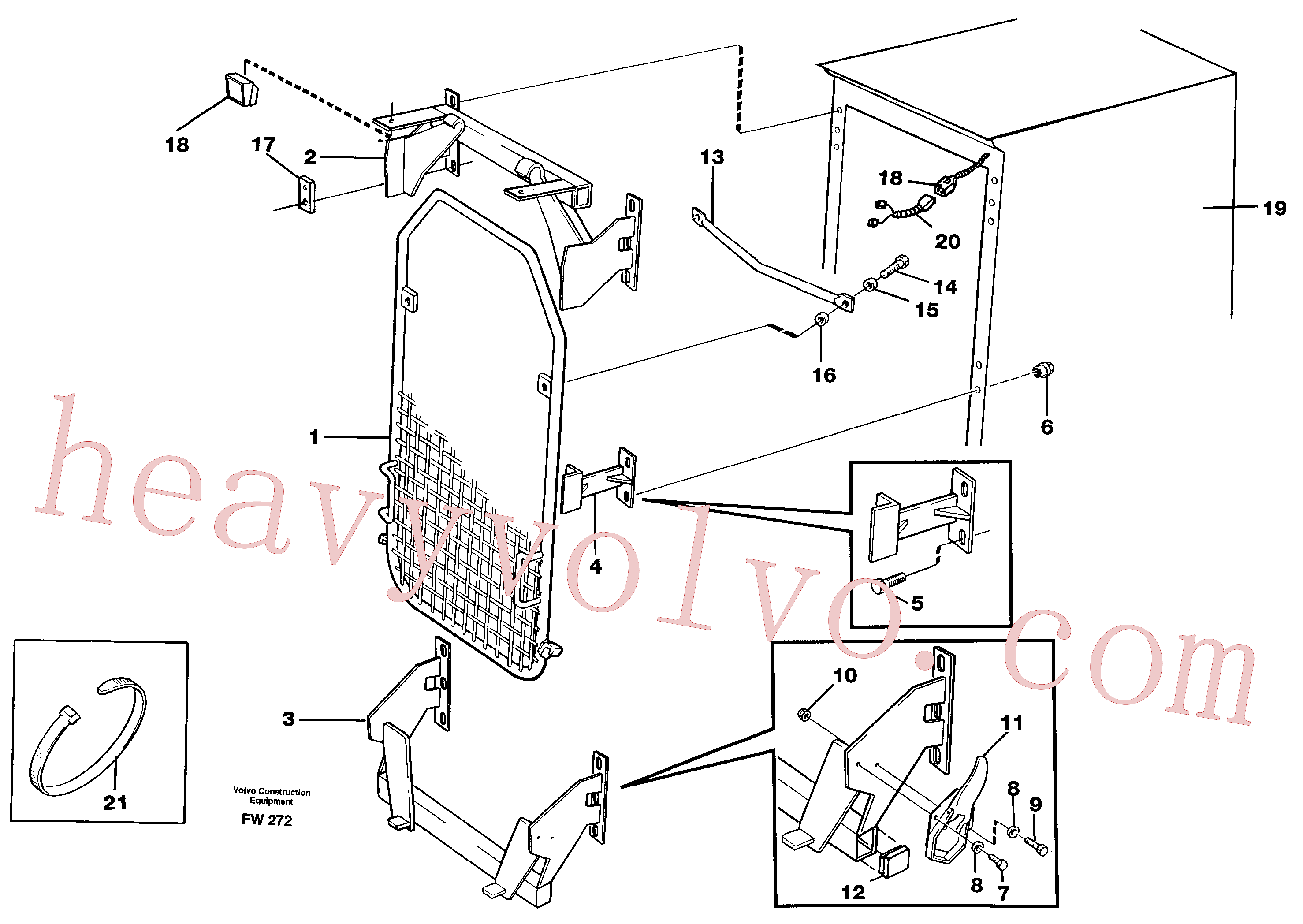 VOE14262778 Stay for Volvo Excavator spare