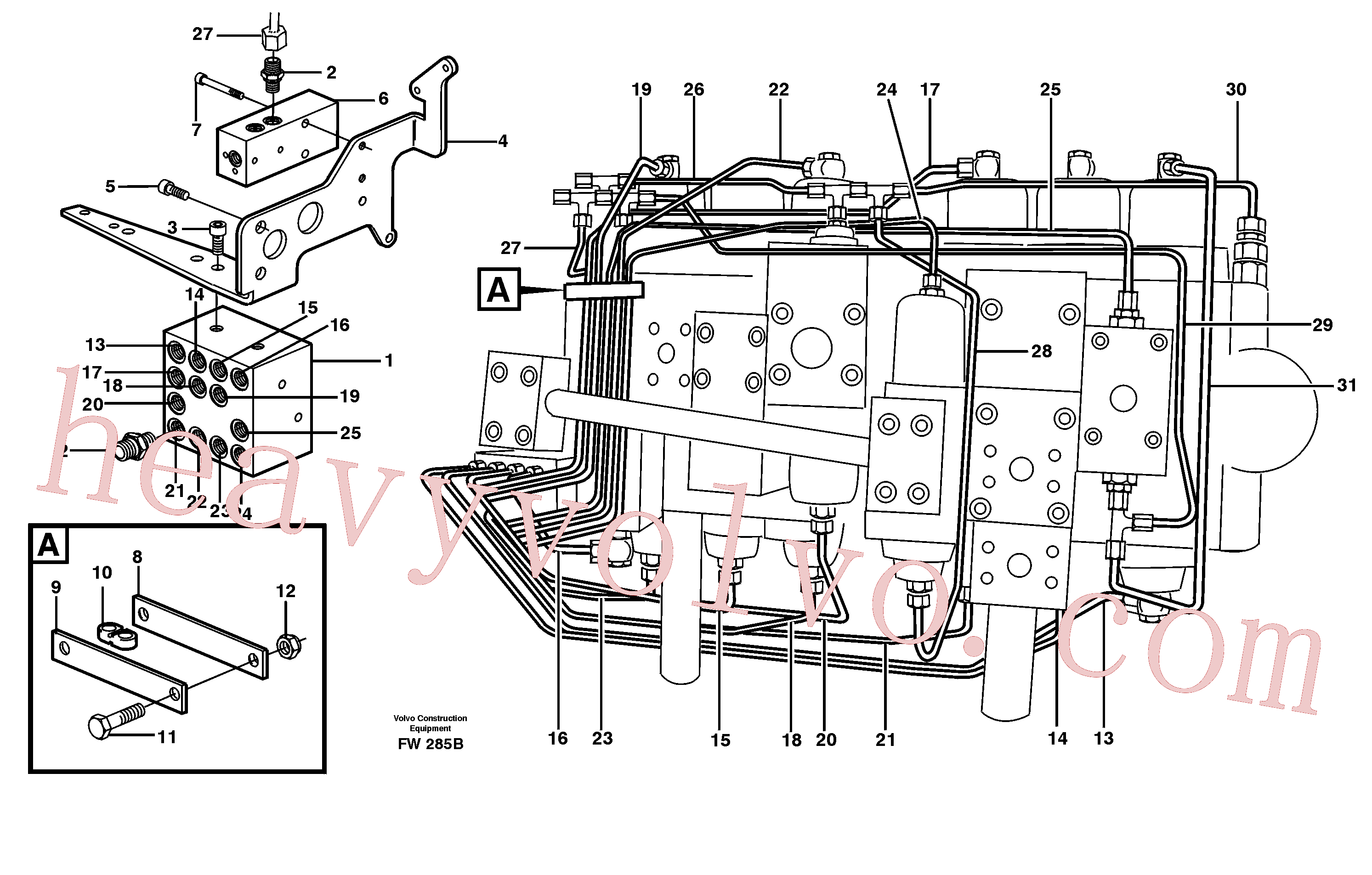China Made VOE14344898 Tube Assembly parts for Volvo Excavator